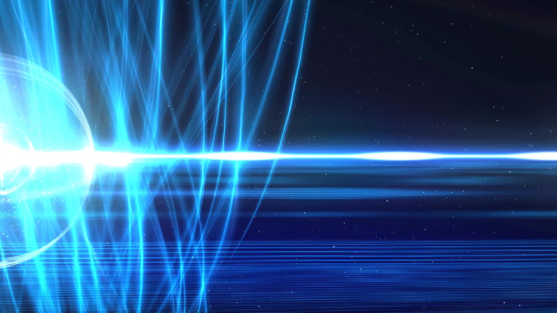 Blue Strings of Light Halo Live Wallpaper