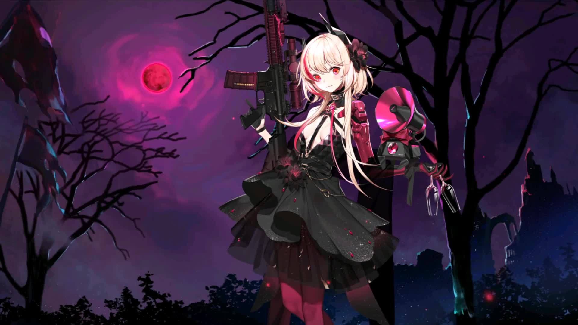 girlsfrontline, M4 SOPMOD II Live Wallpaper