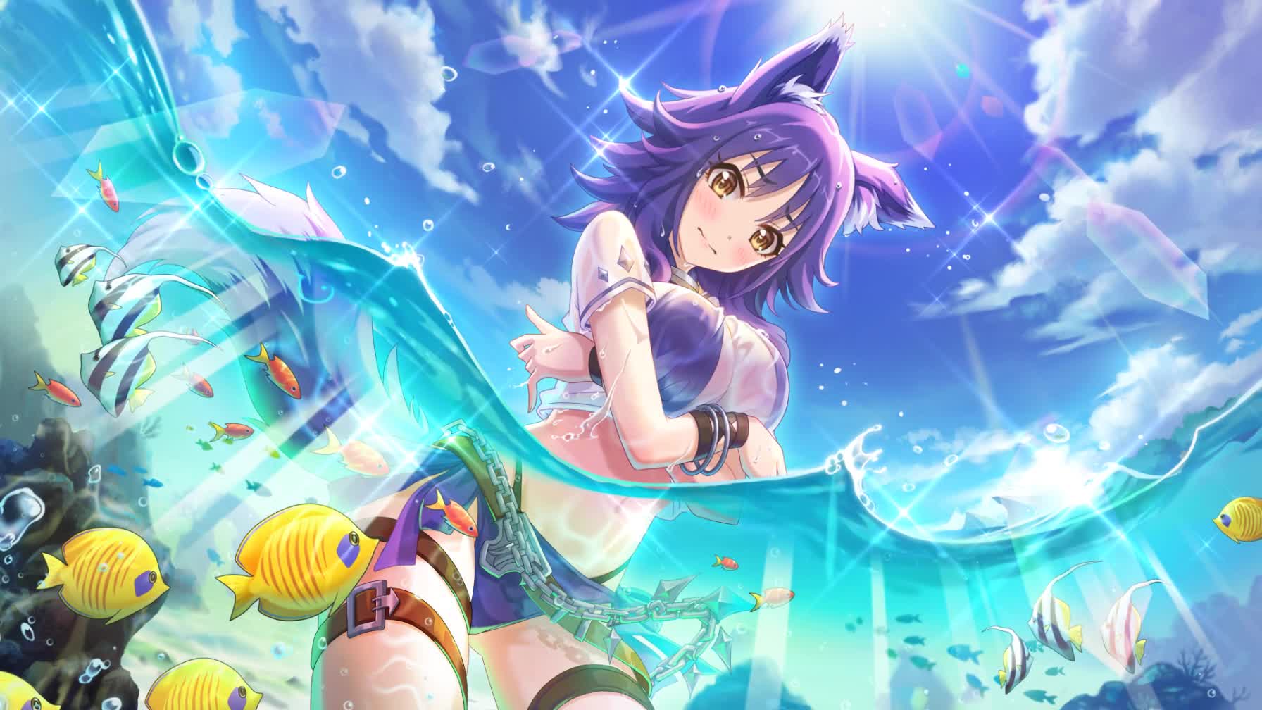 Princess Connect ReDive Summer Makoto Live Wallpaper