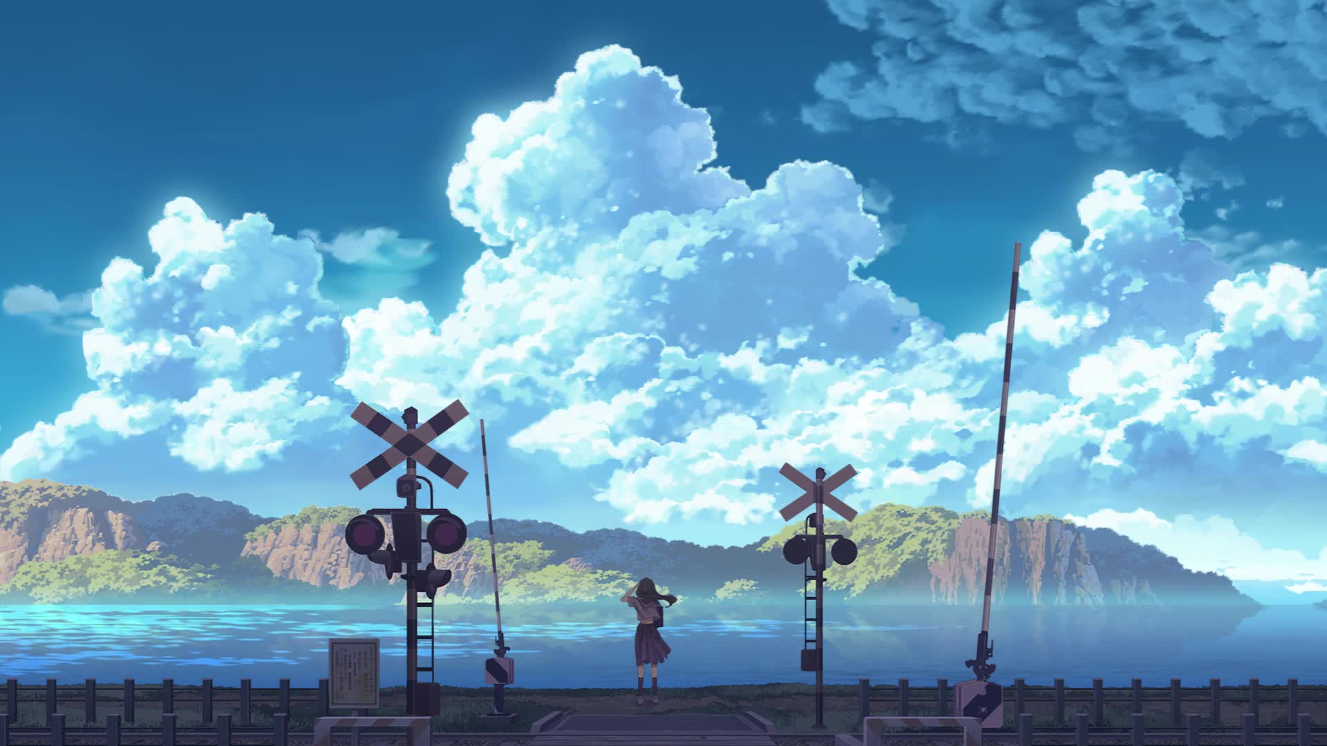 Animated summer girl Live Wallpaper