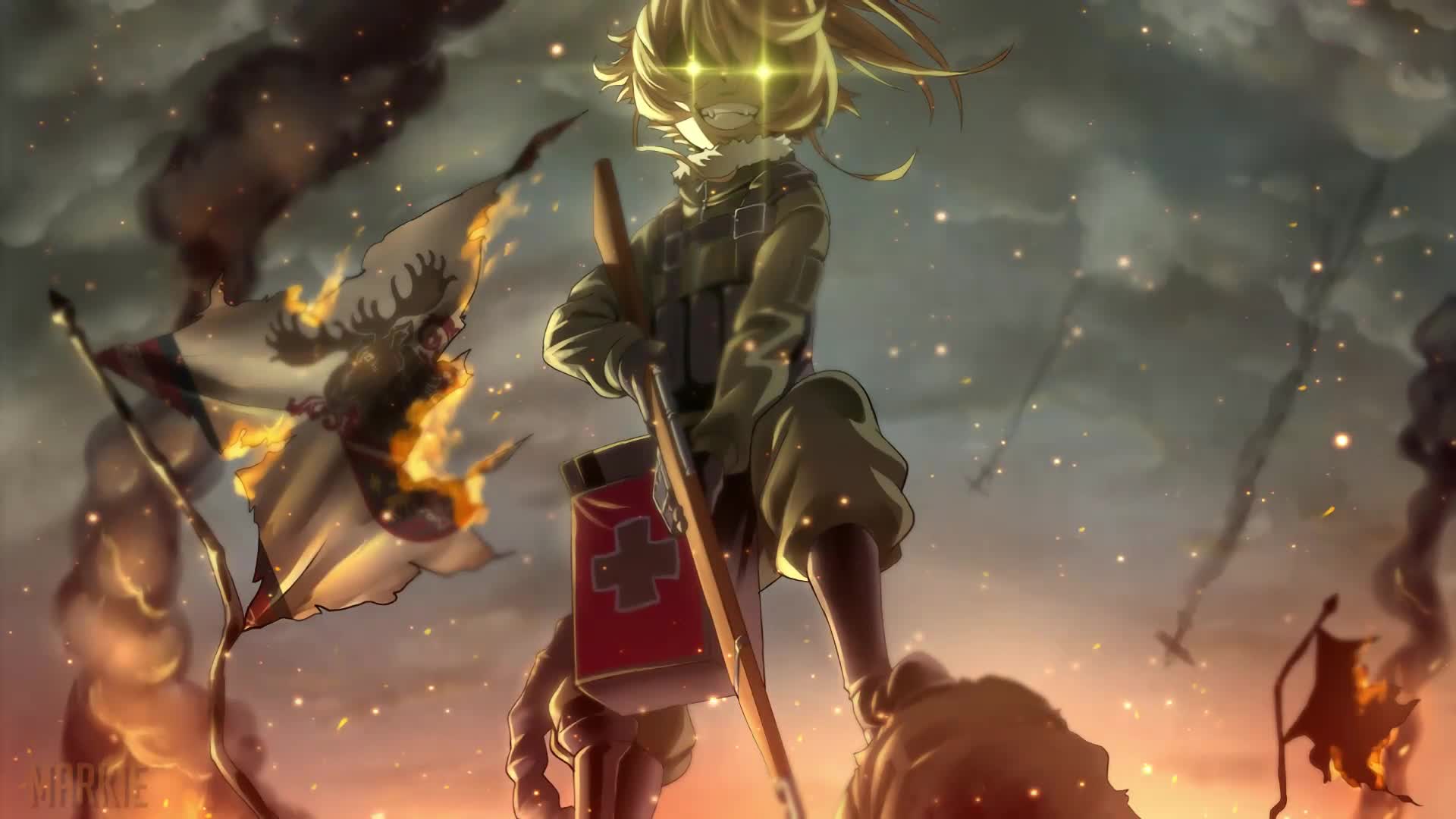 Tanya the Evil Young Girls War Live Wallpaper