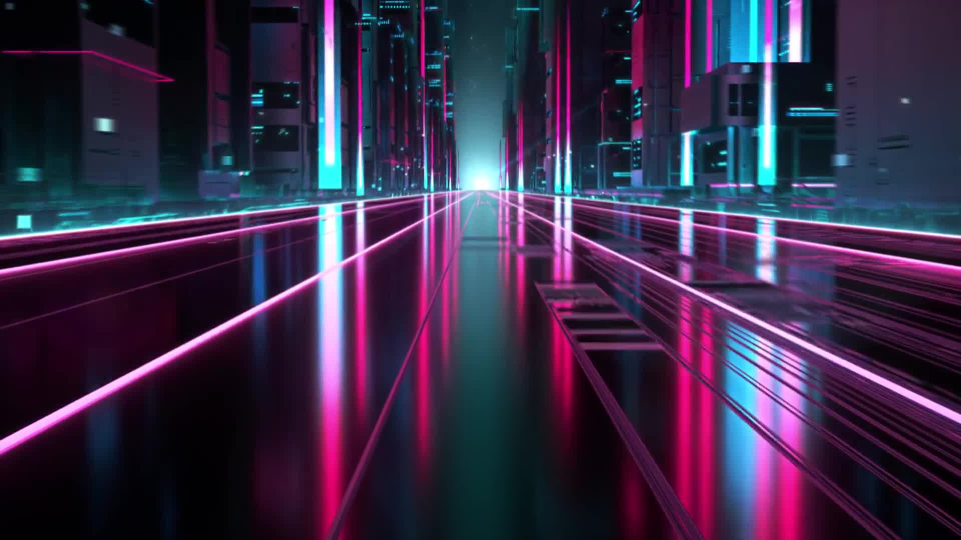 Neon Road Live Wallpaper