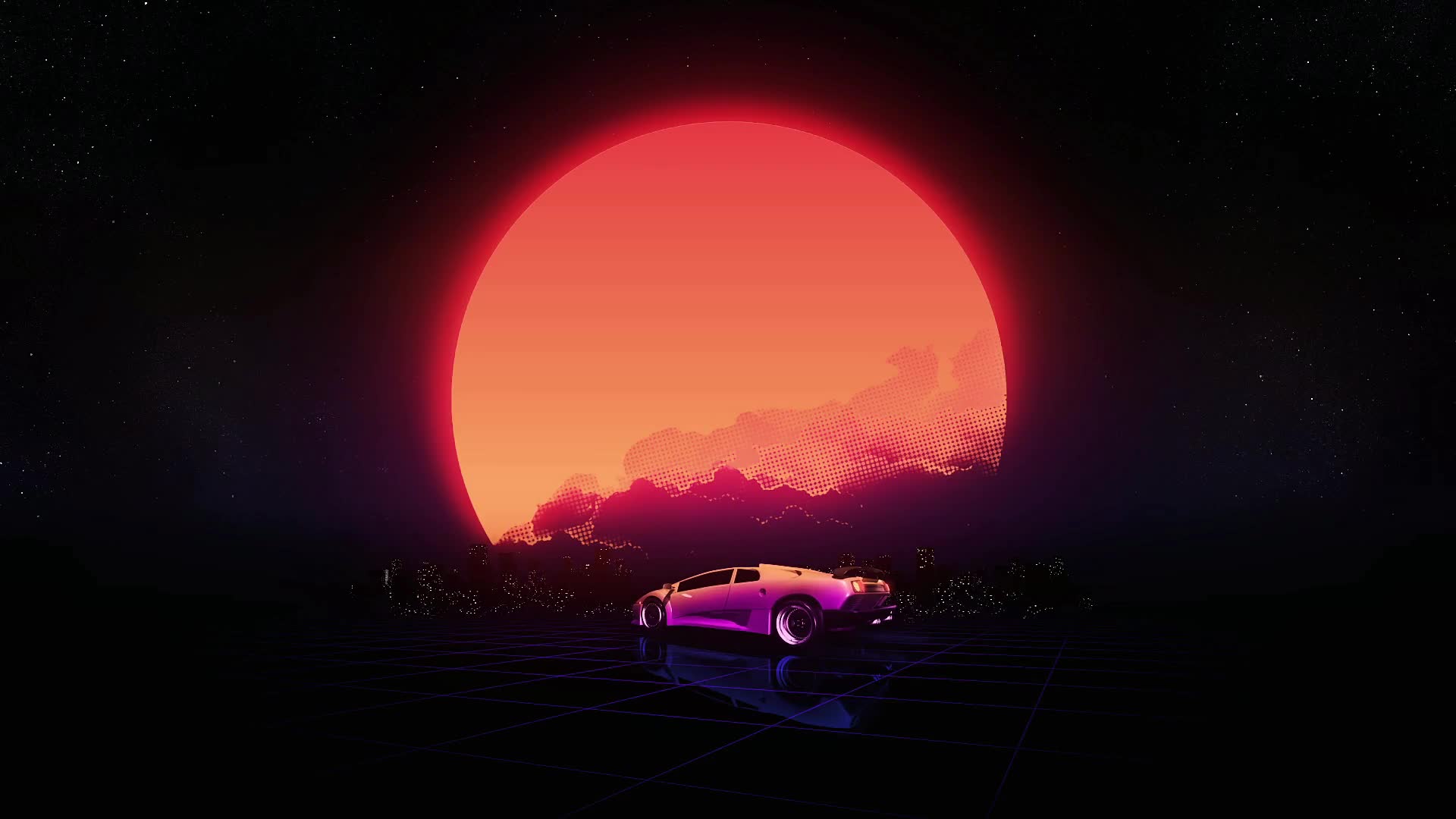 Retro Futuristic Live Wallpaper