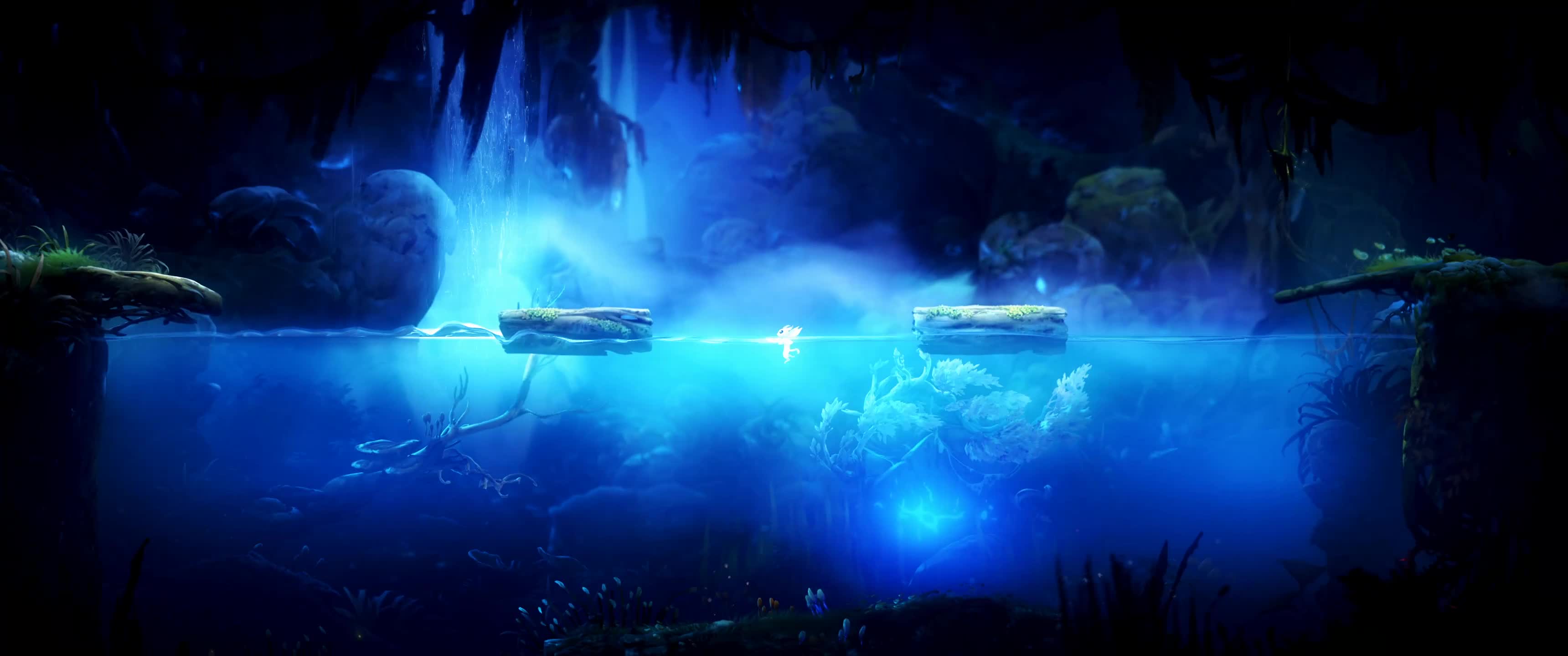Ori and the Will of the Wisps Swimming Live Wallpaper