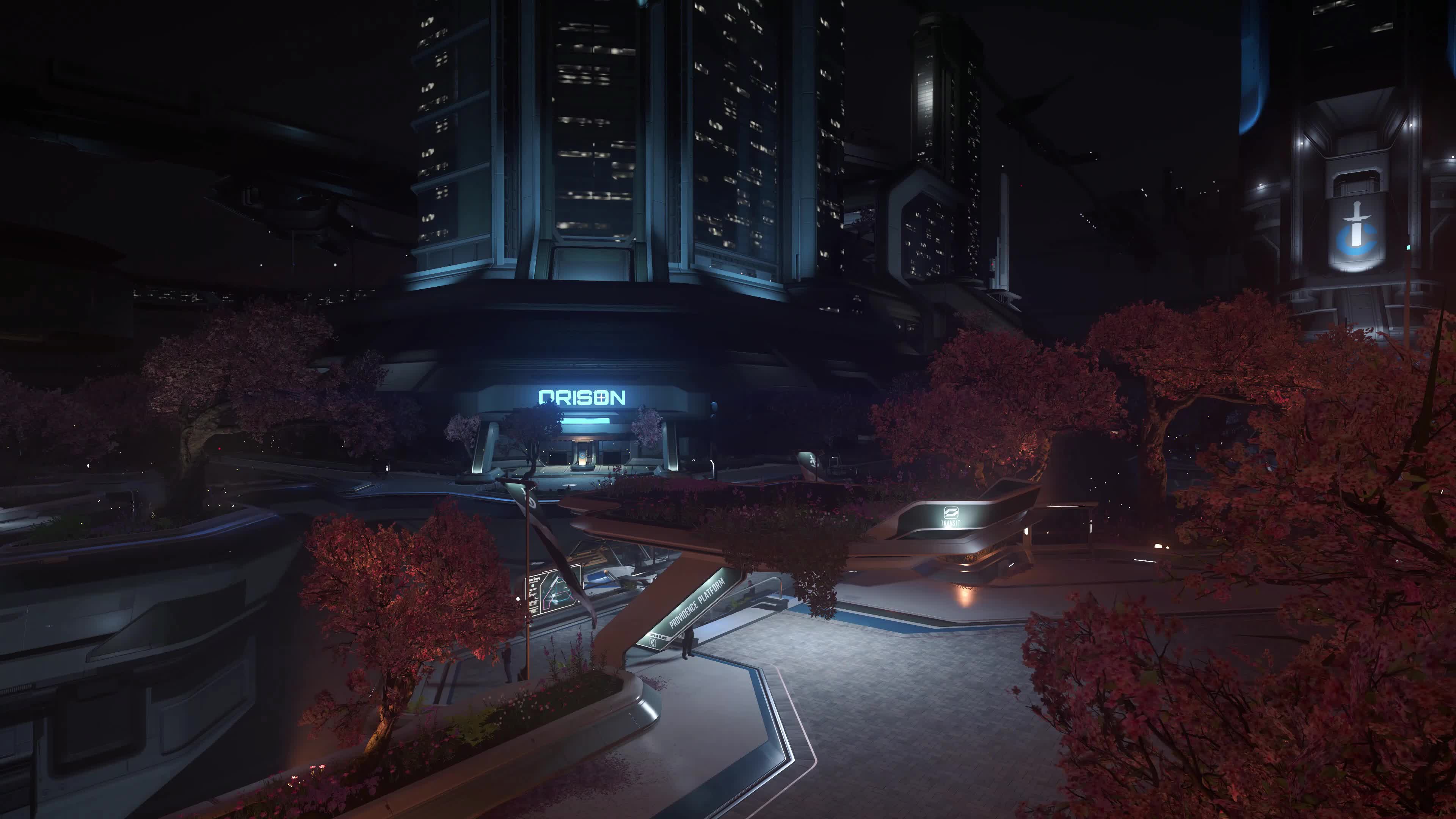 Star Citizen Orison By Night 1 Live Wallpaper