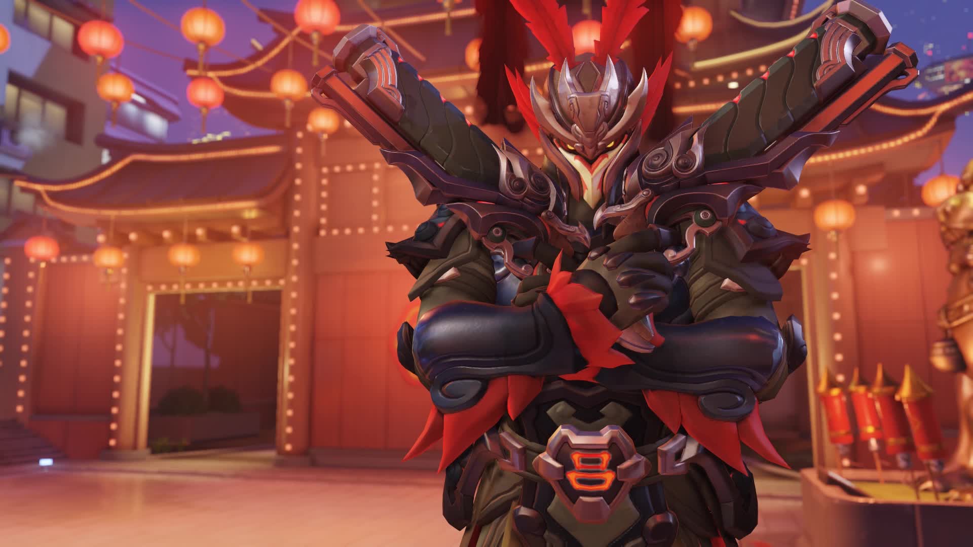 [Overwatch] Lu Bu Reaper - Lijiang Tower Live Wallpaper