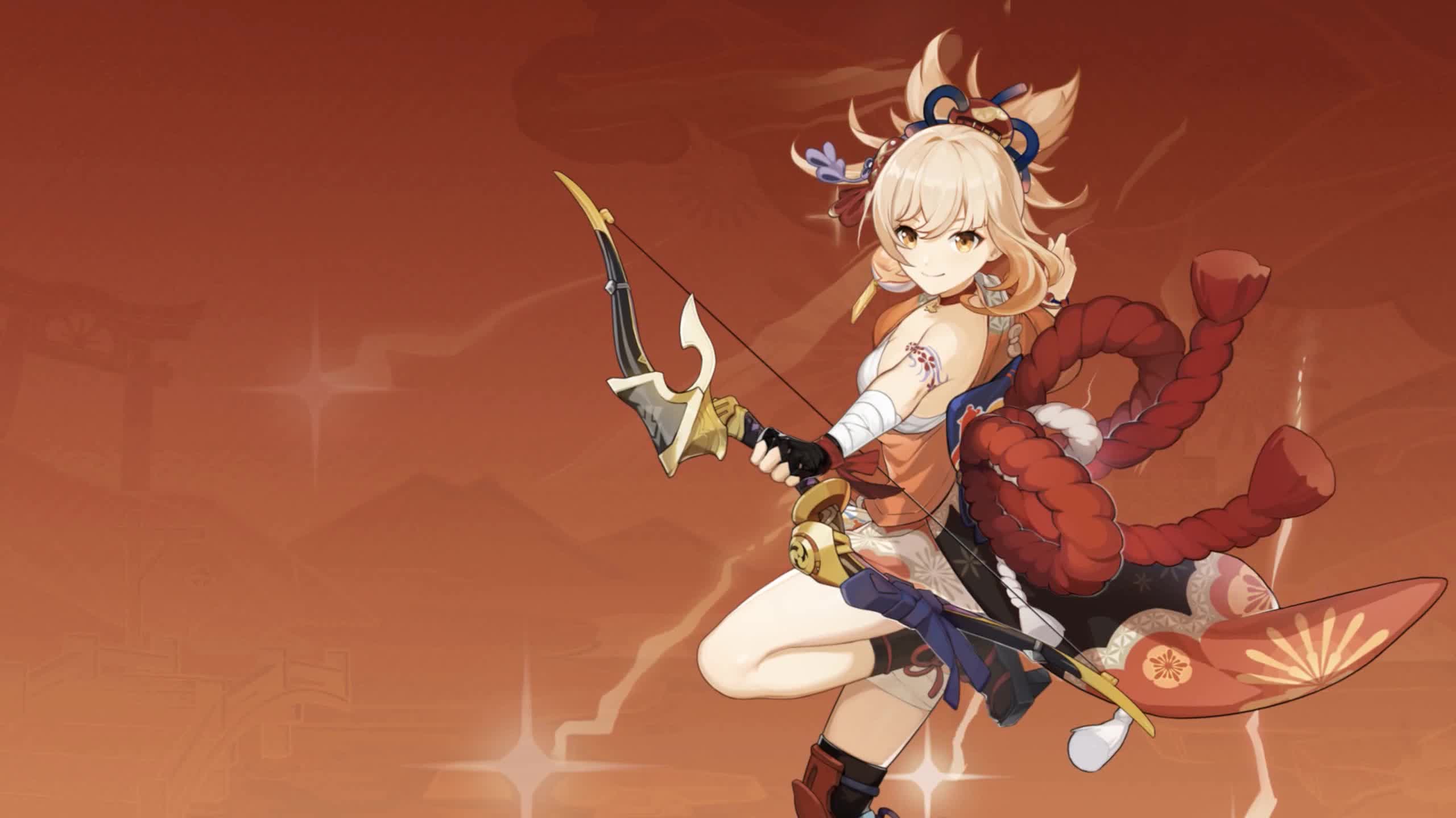 Genshin Impact Yoimiya Amber Live Wallpaper