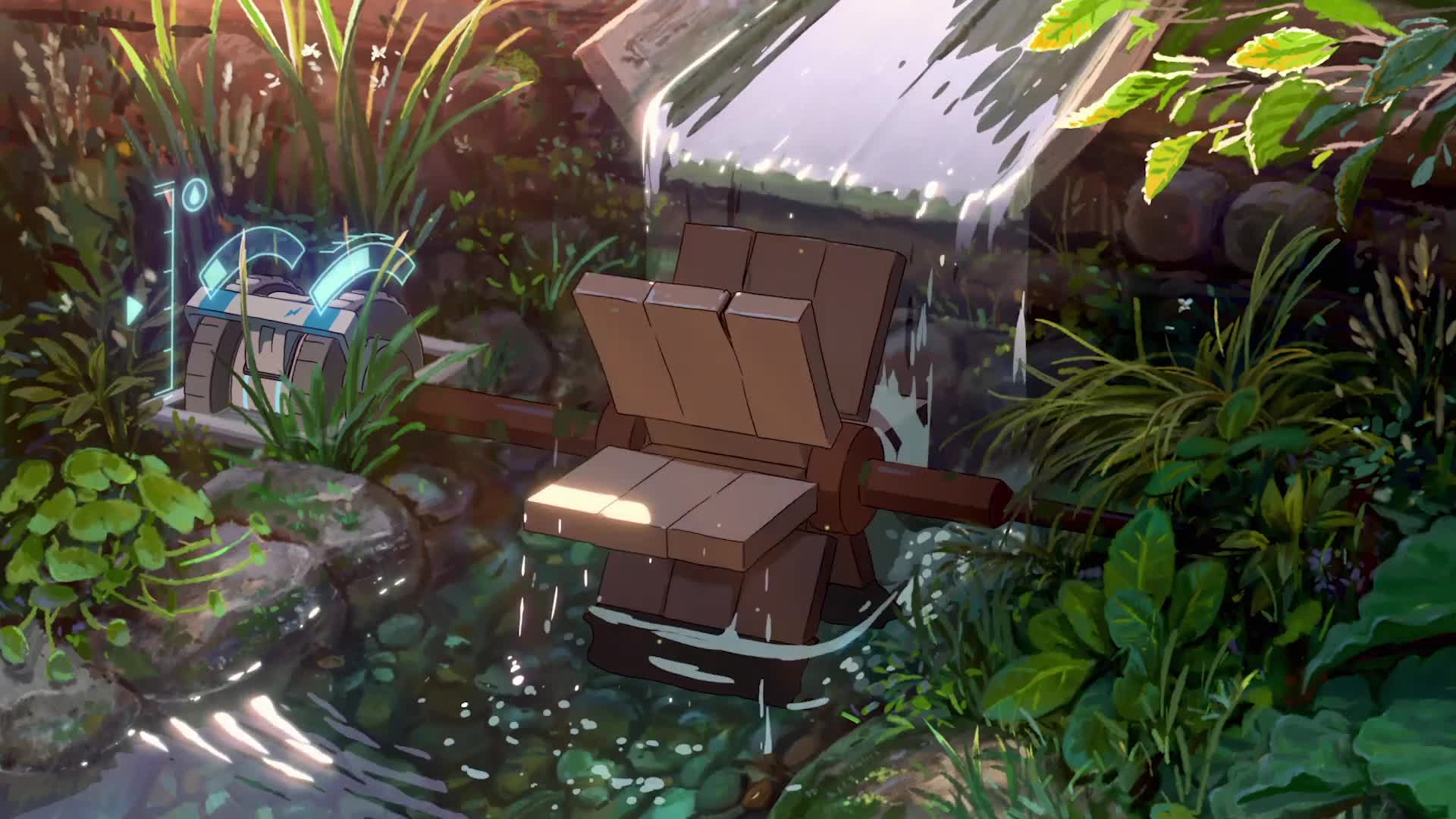 Solarpunk Live Wallpaper