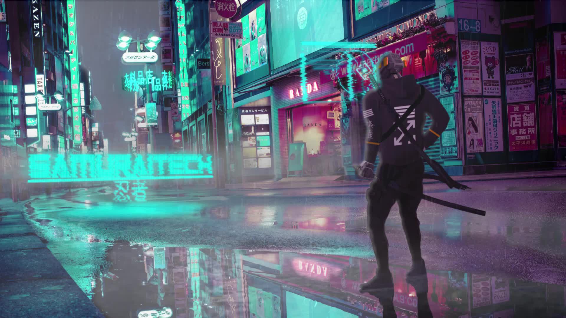SamuraiTech - Neon Tokio Live Wallpaper