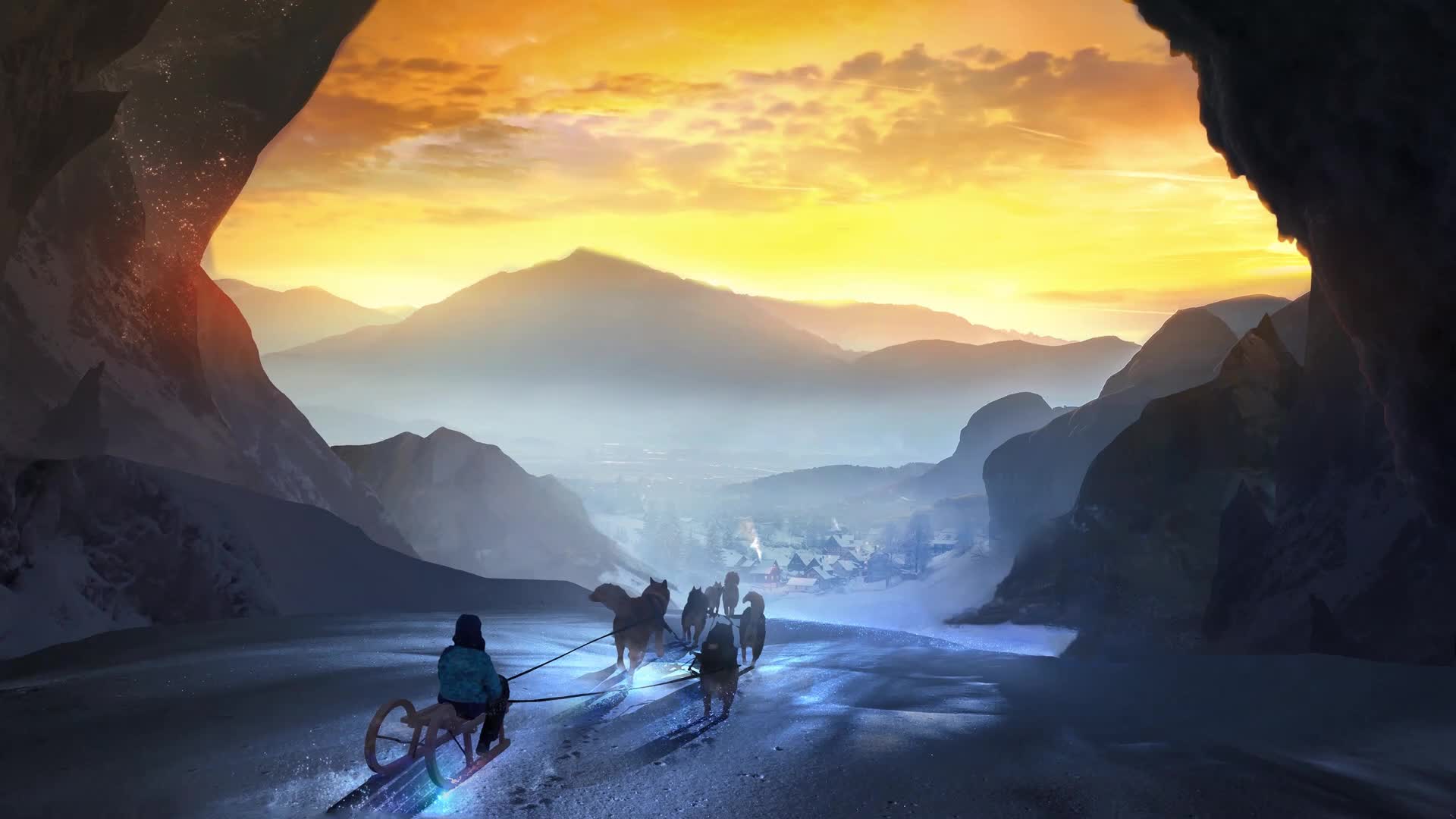 Winter evening Live Wallpaper