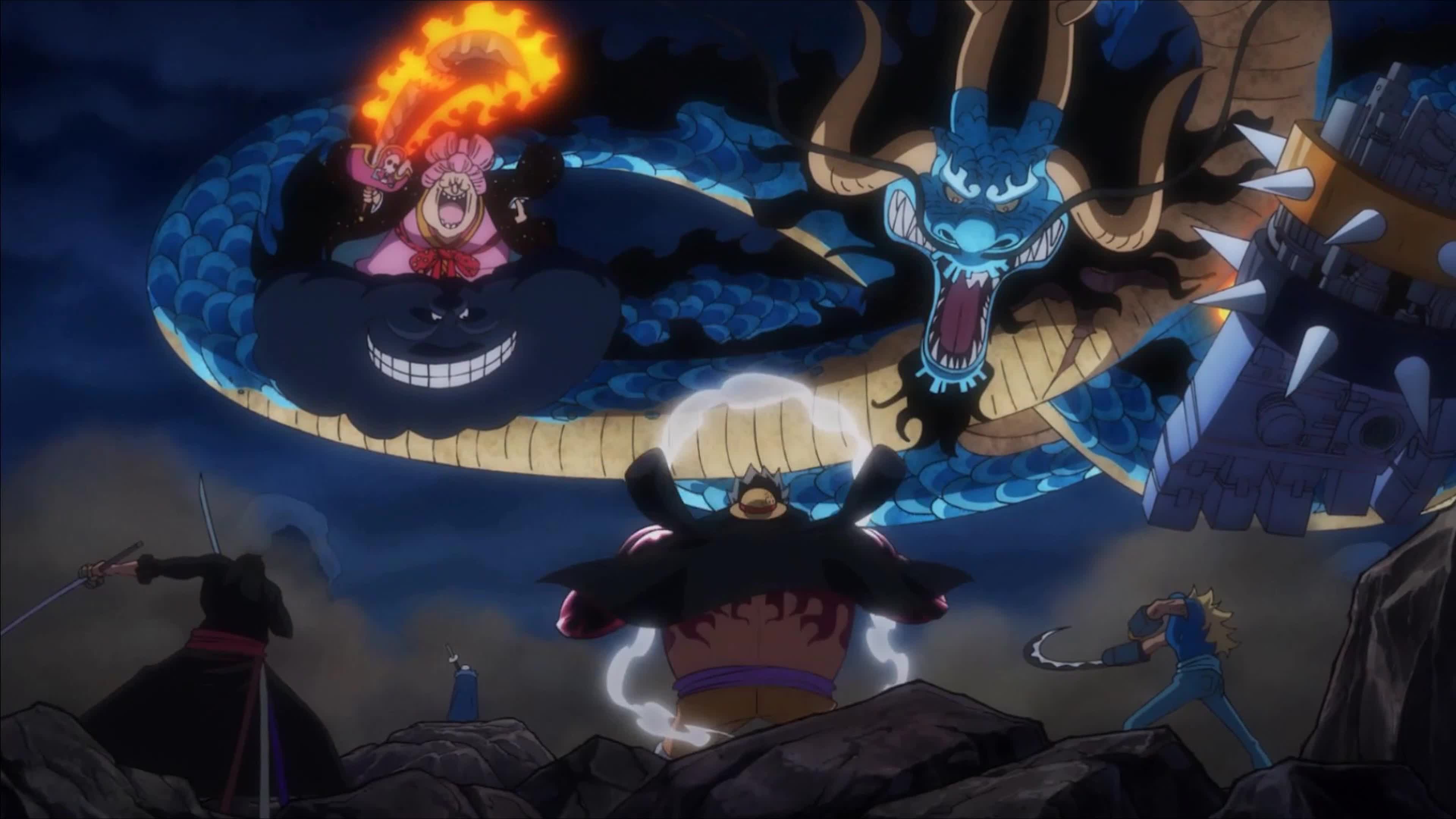 One piece Luffy vs Emperors Live Wallpaper