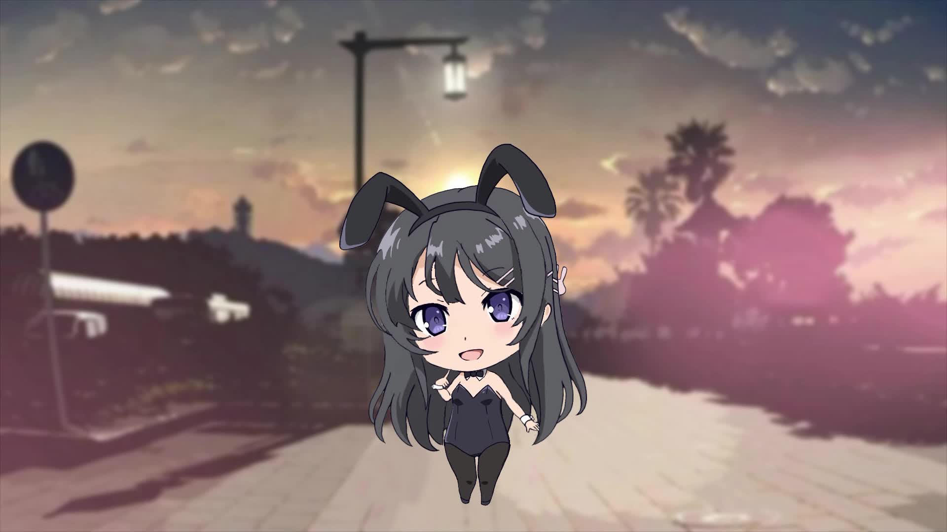 Blue pig Mai Sakurajima Live Wallpaper