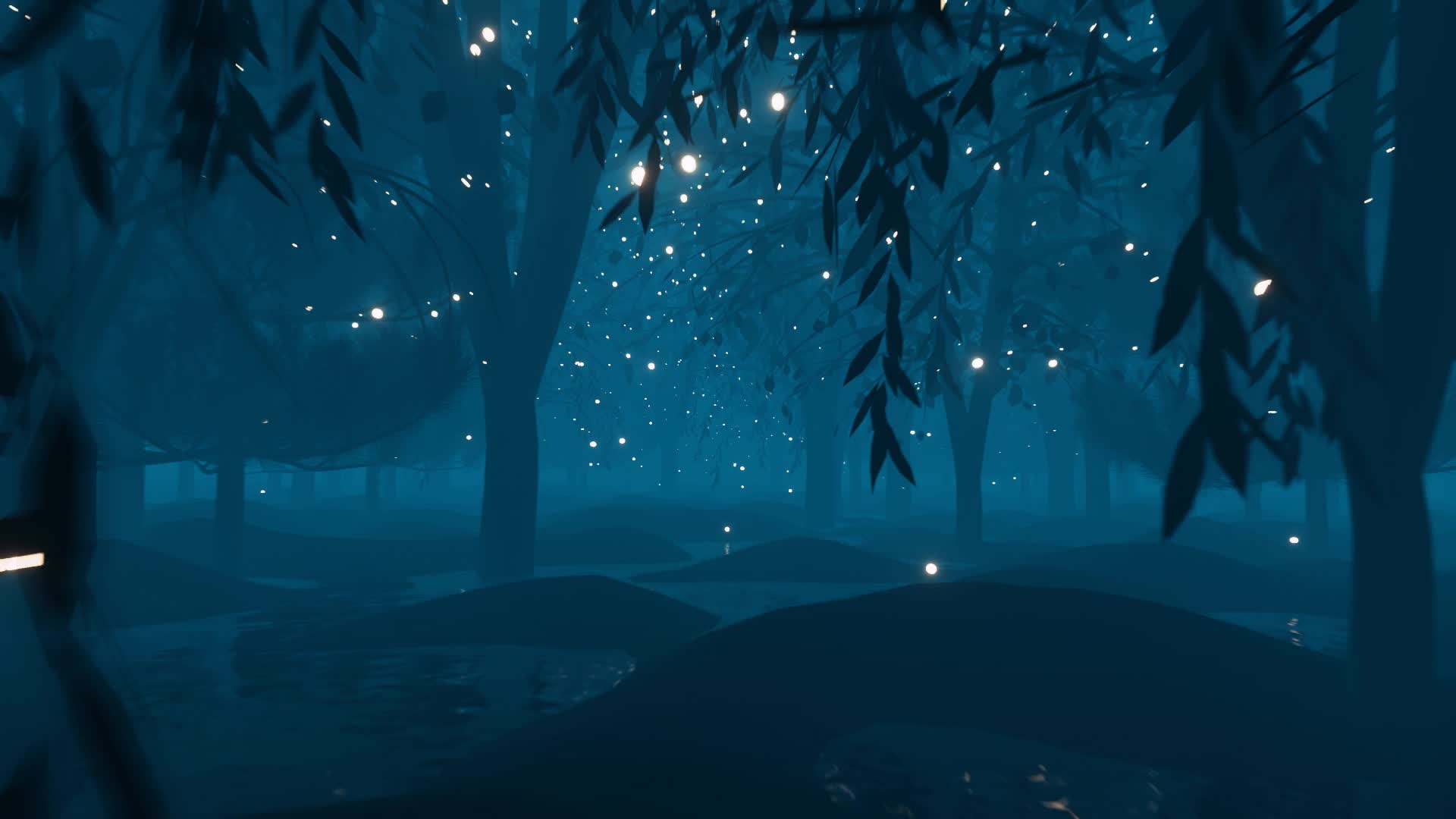 Blue Fairy Forest Anime Live Wallpaper