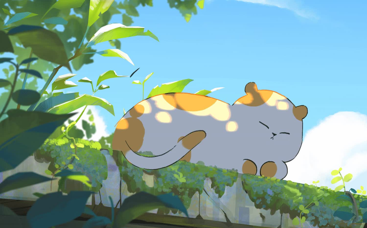 Sleepy Cat Anime Live Wallpaper