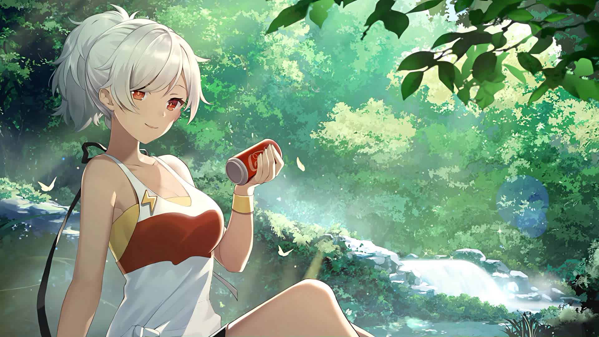 Girl Cafe Gun Live Wallpaper