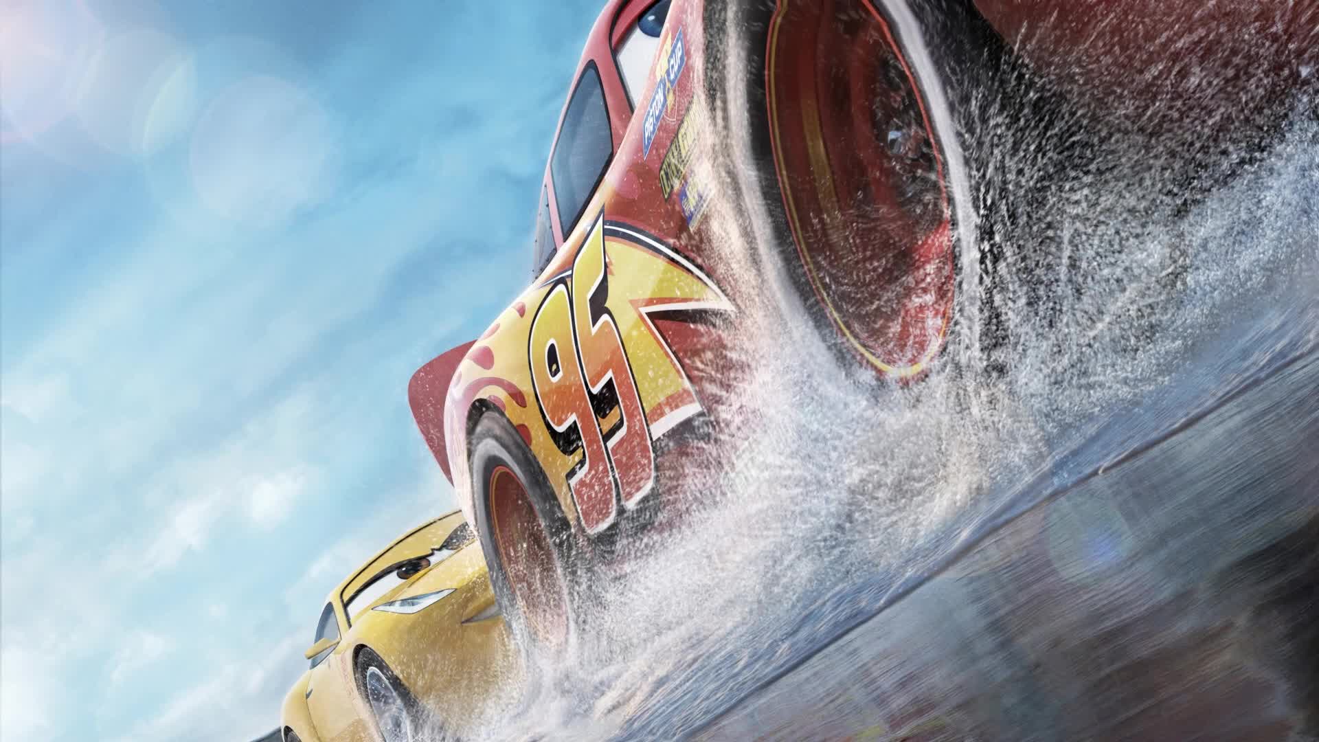 Cars 3 Movie Water Spray Race Live Wallpaper