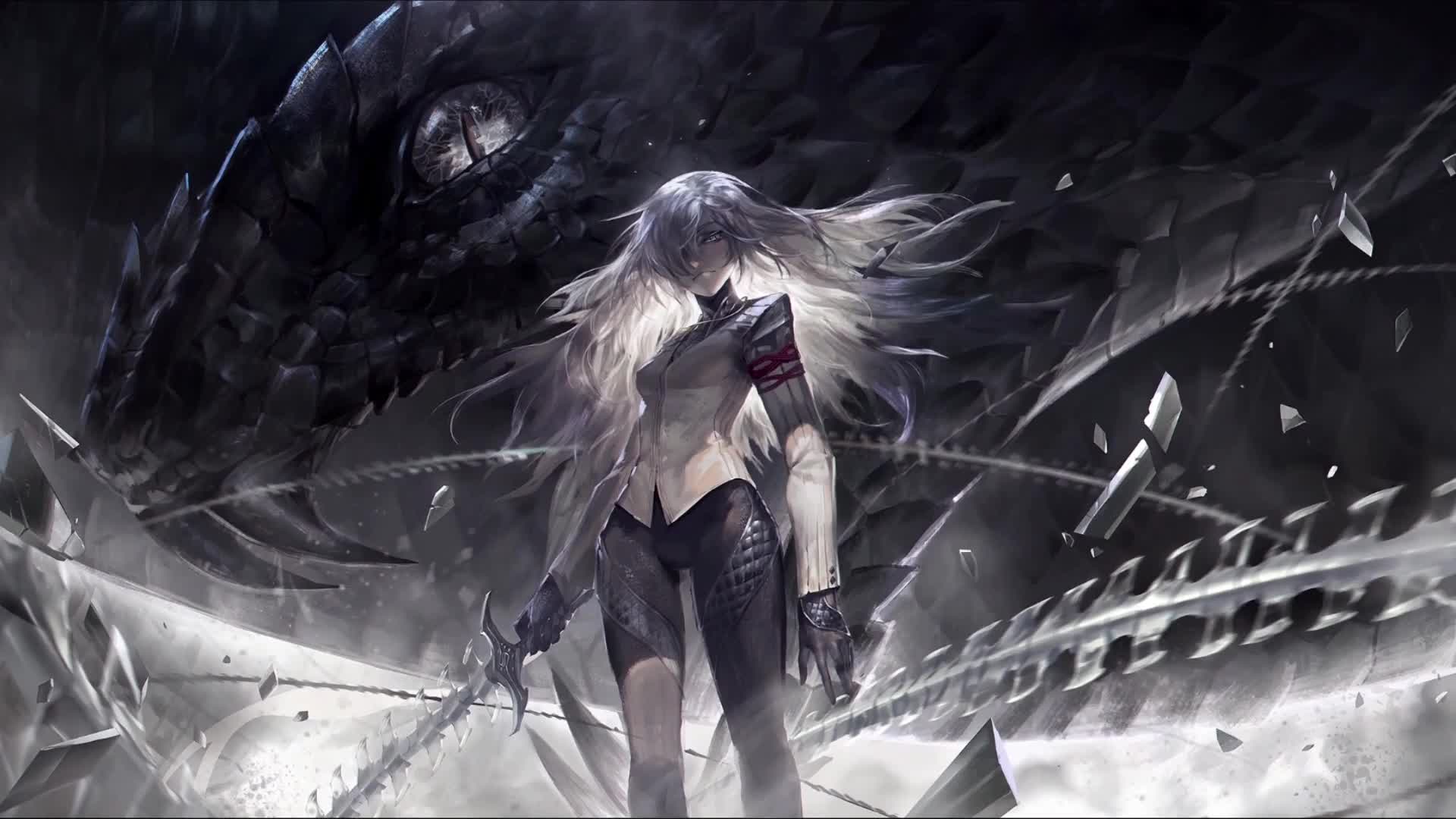 Viper Eyes and Anime Girl Live Wallpaper