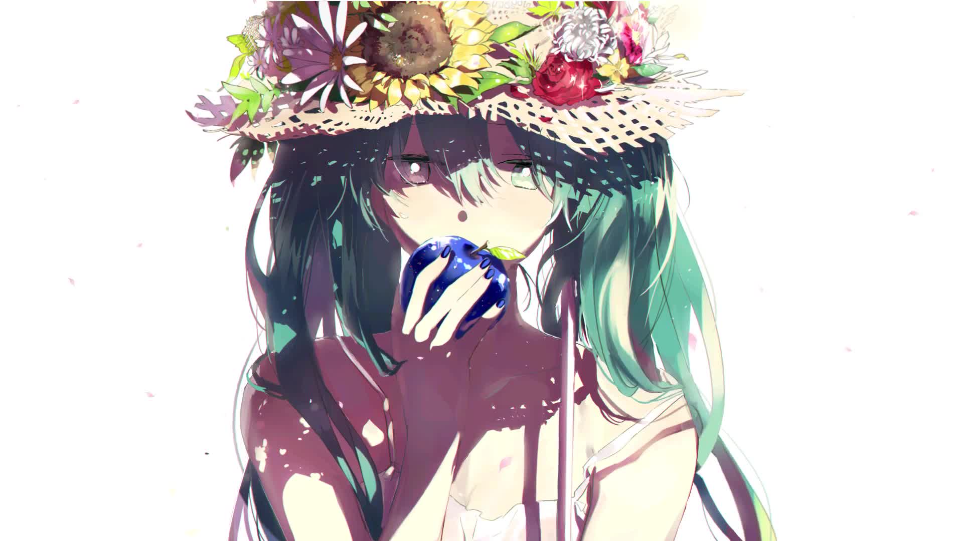 Hatsune Miku with Apple Live Wallpaper