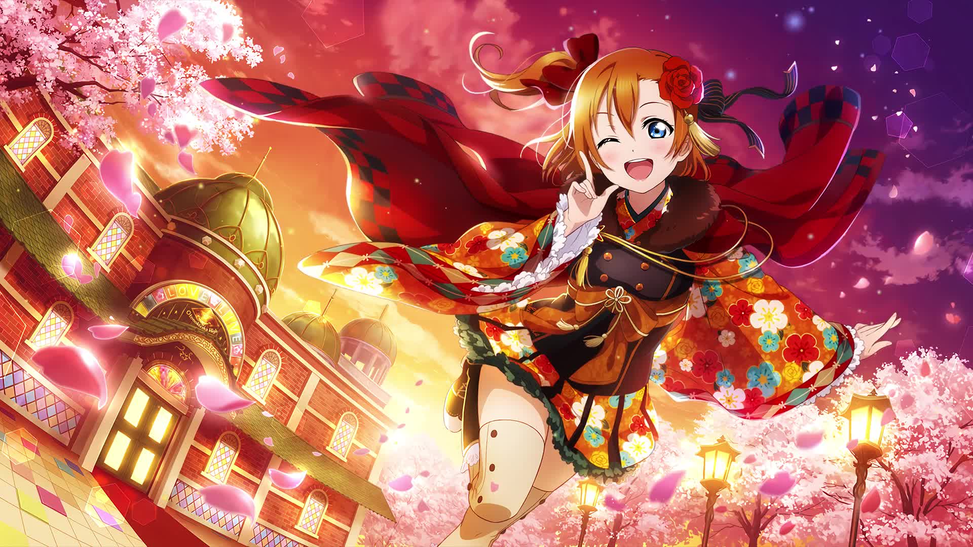 Honoka Kousaka Anime Girl Live Wallpaper