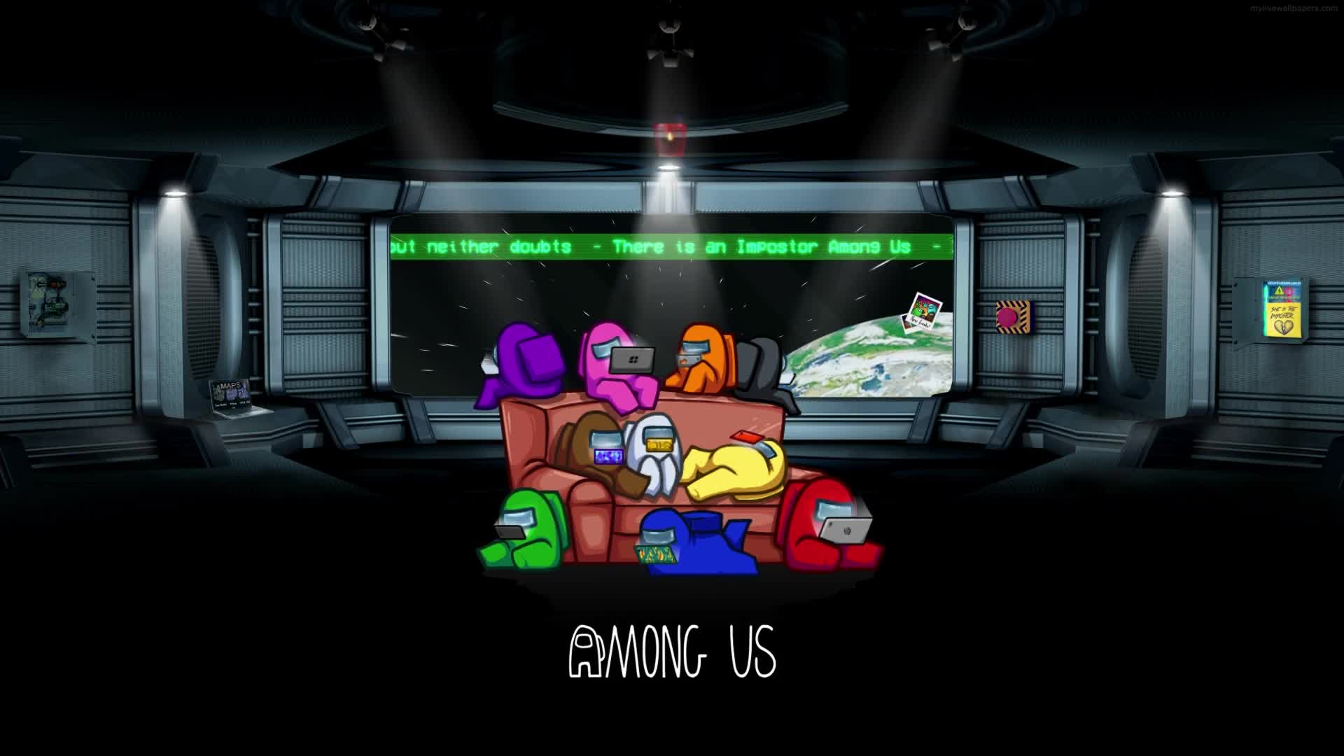 Among Us, Skeld Hangout, Game Live Wallpaper