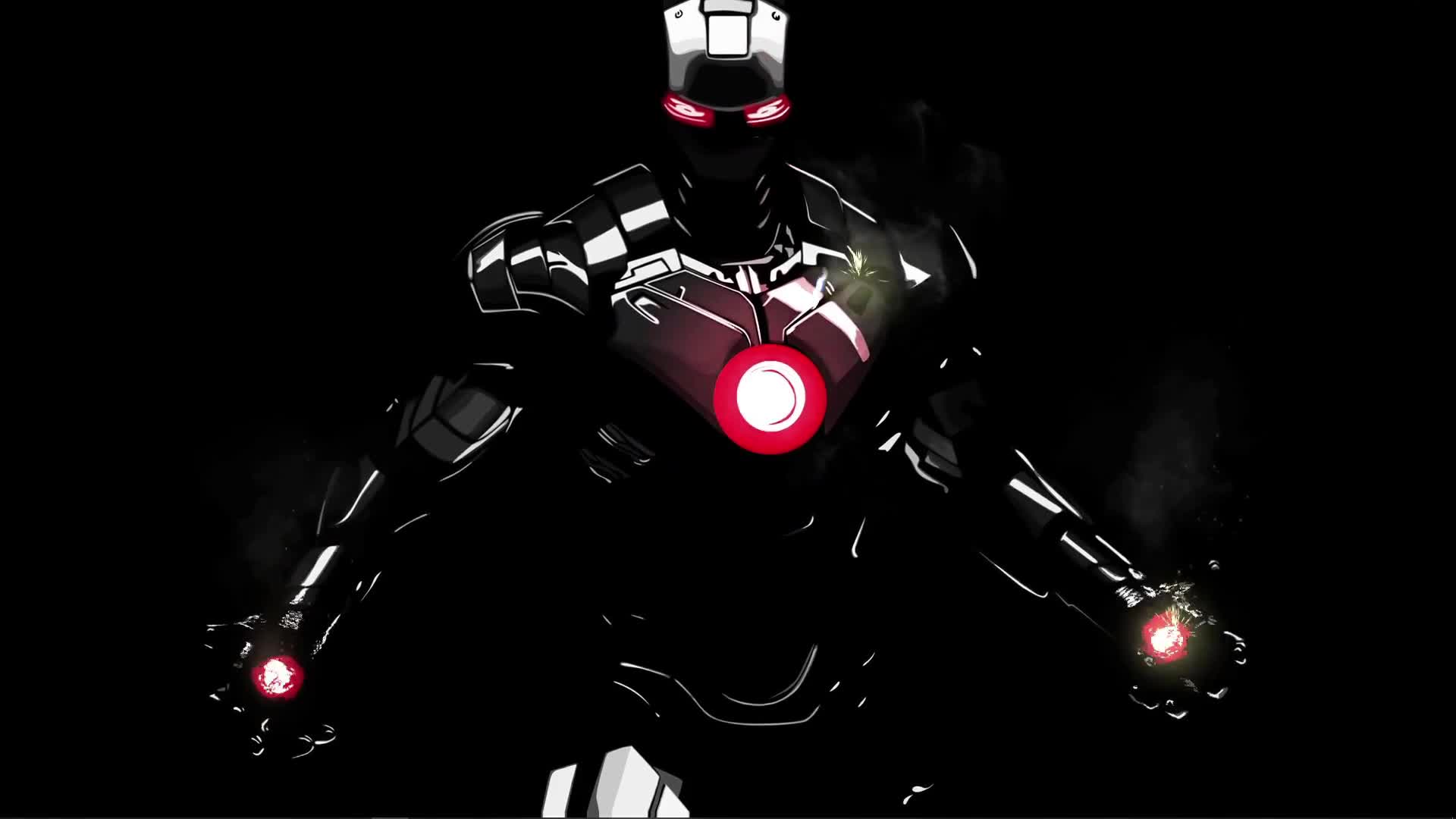 Black Iron Man Live Wallpaper