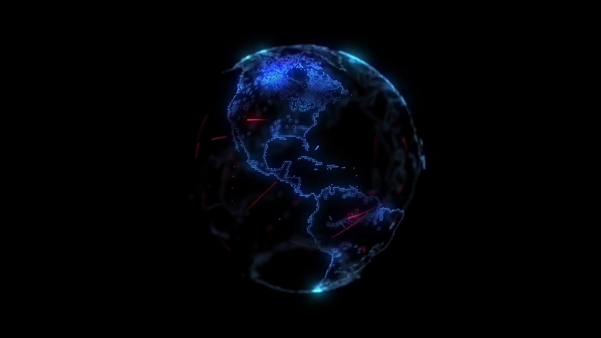 Blue Hologram of Planet Earth Live Wallpaper