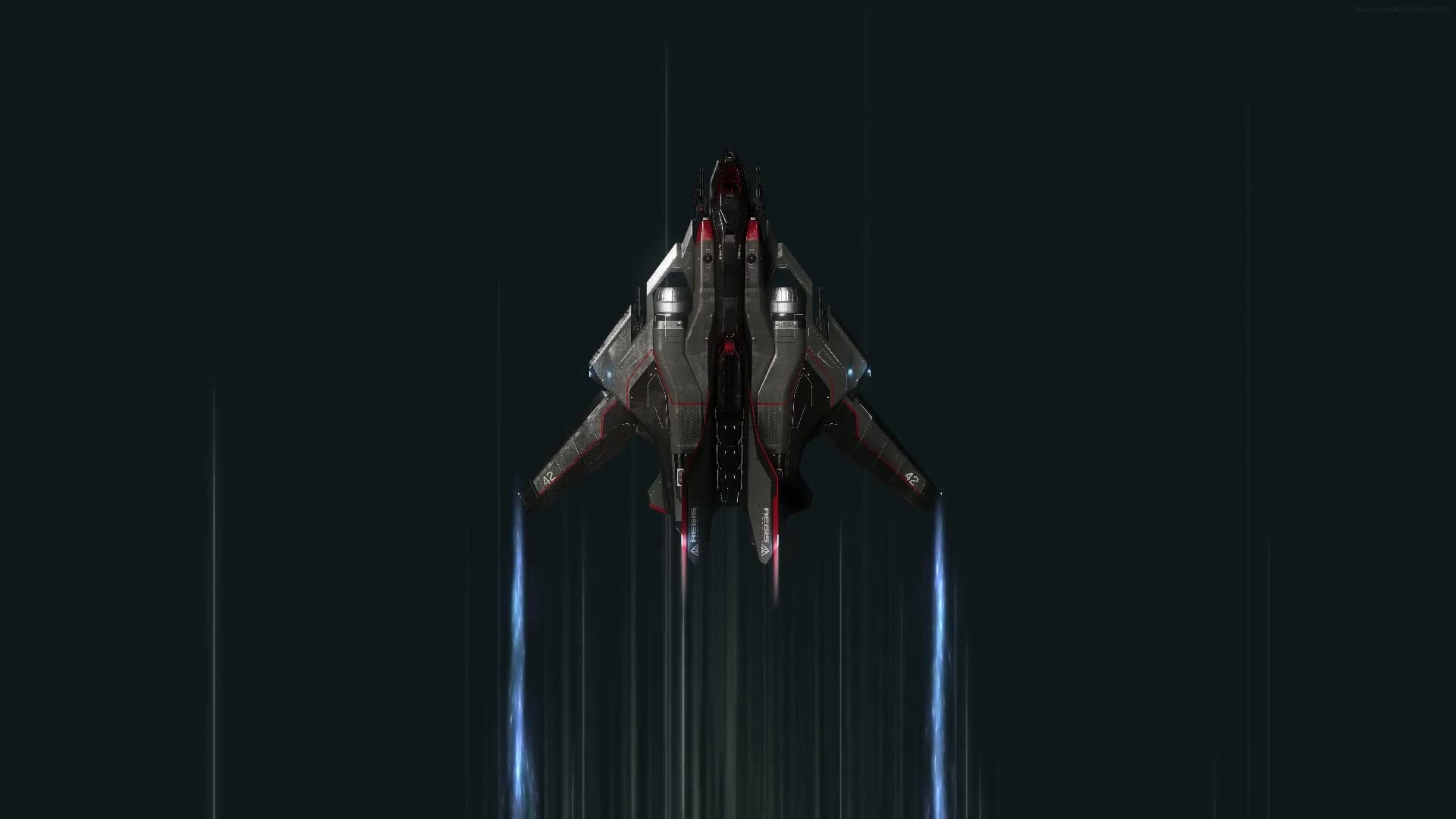 Space Fighter Aegis Sabre Star Citizen Game Live Wallpaper