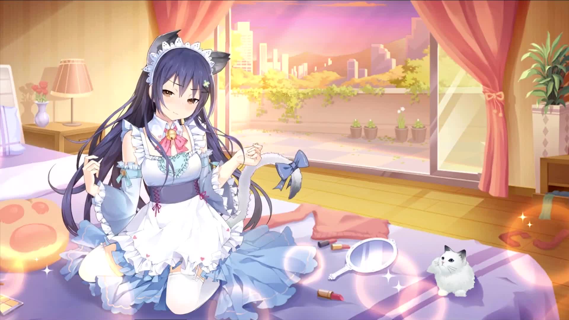 Nekoha Shizuku Anime CatGirl Live Wallpaper
