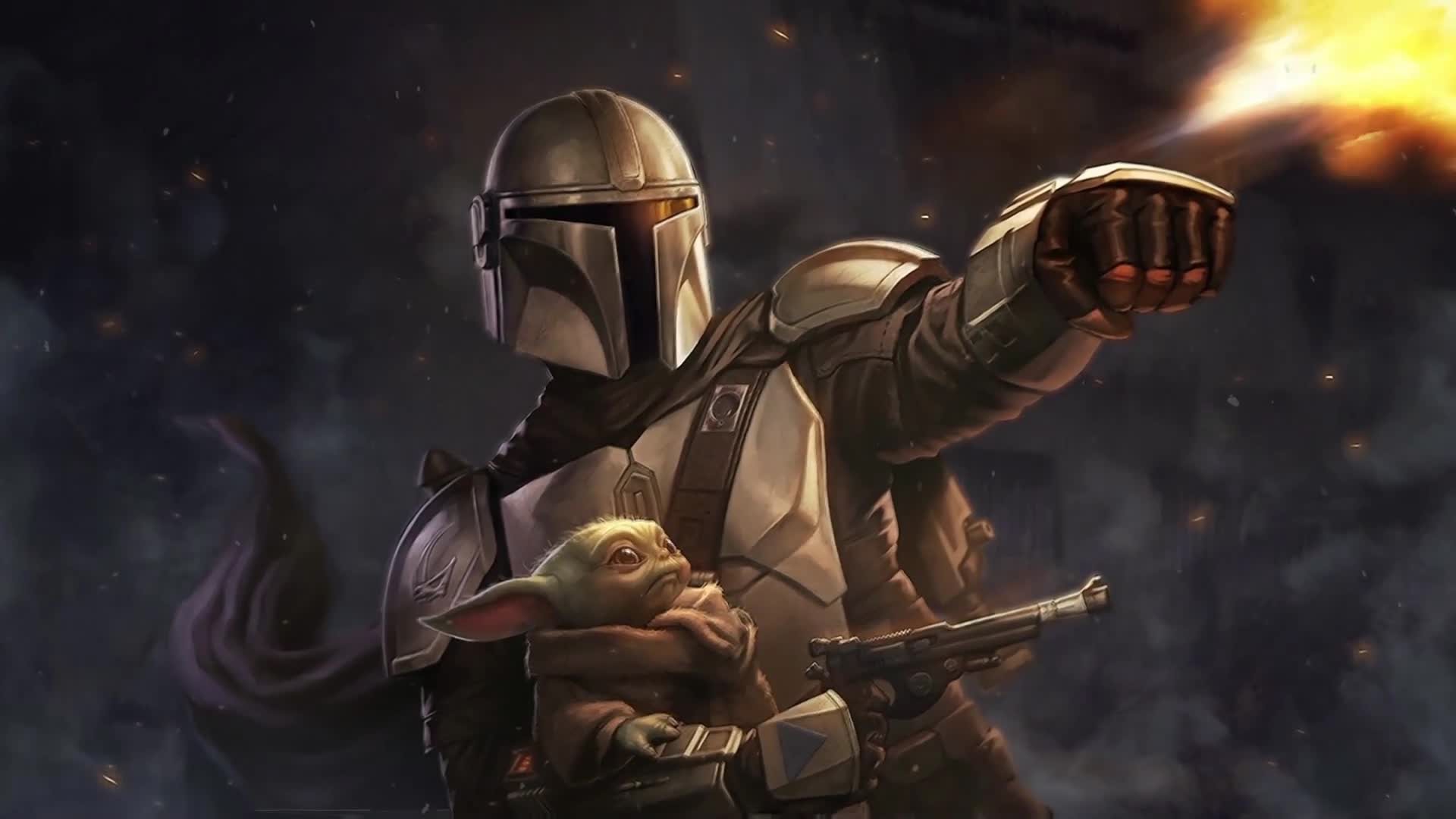 The Mandalorian and Baby Yoda Live Wallpaper | 1920x1080 - Rare Gallery ...