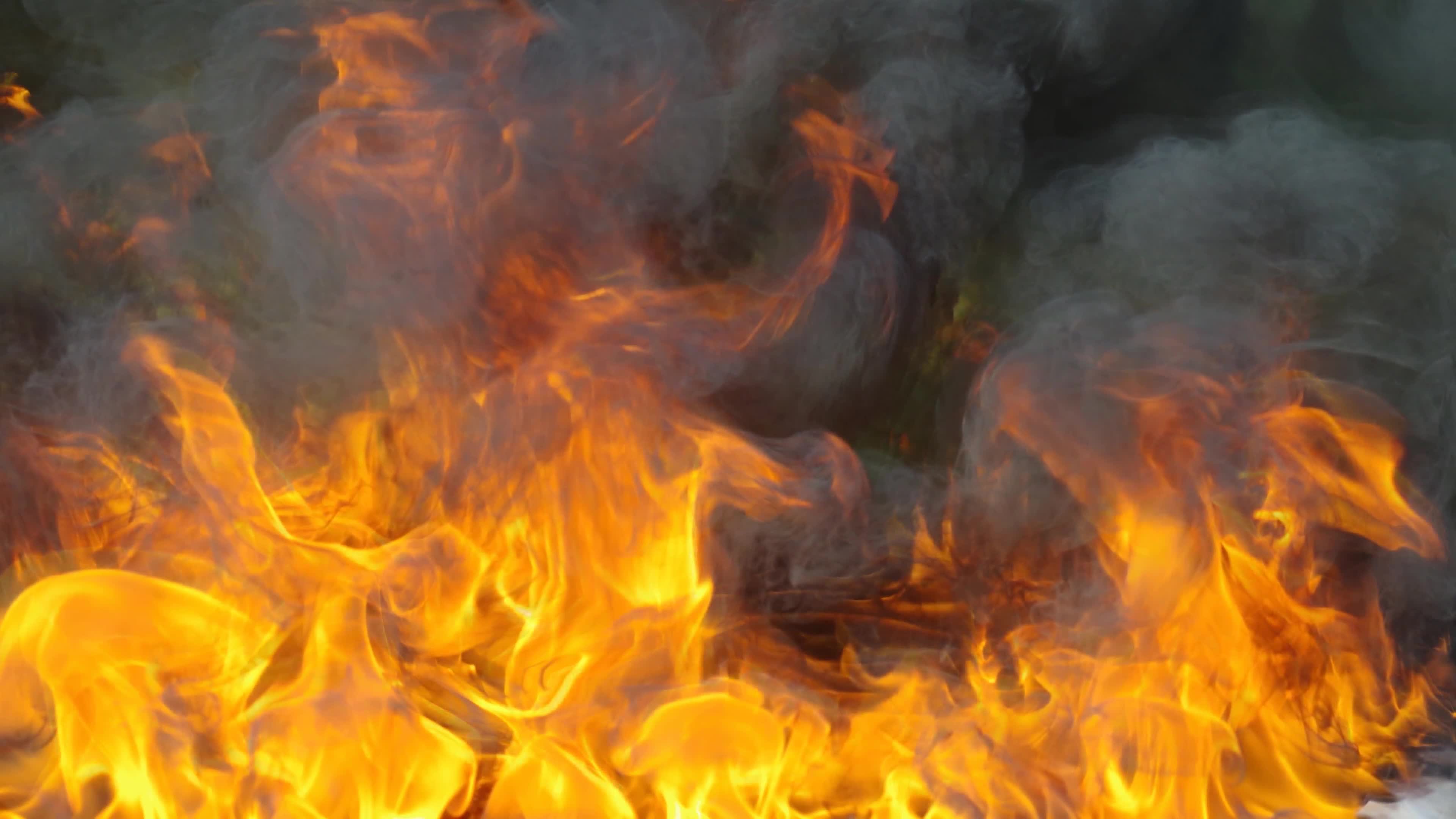 Flame And Dark Smoke 4K Art Live Wallpaper