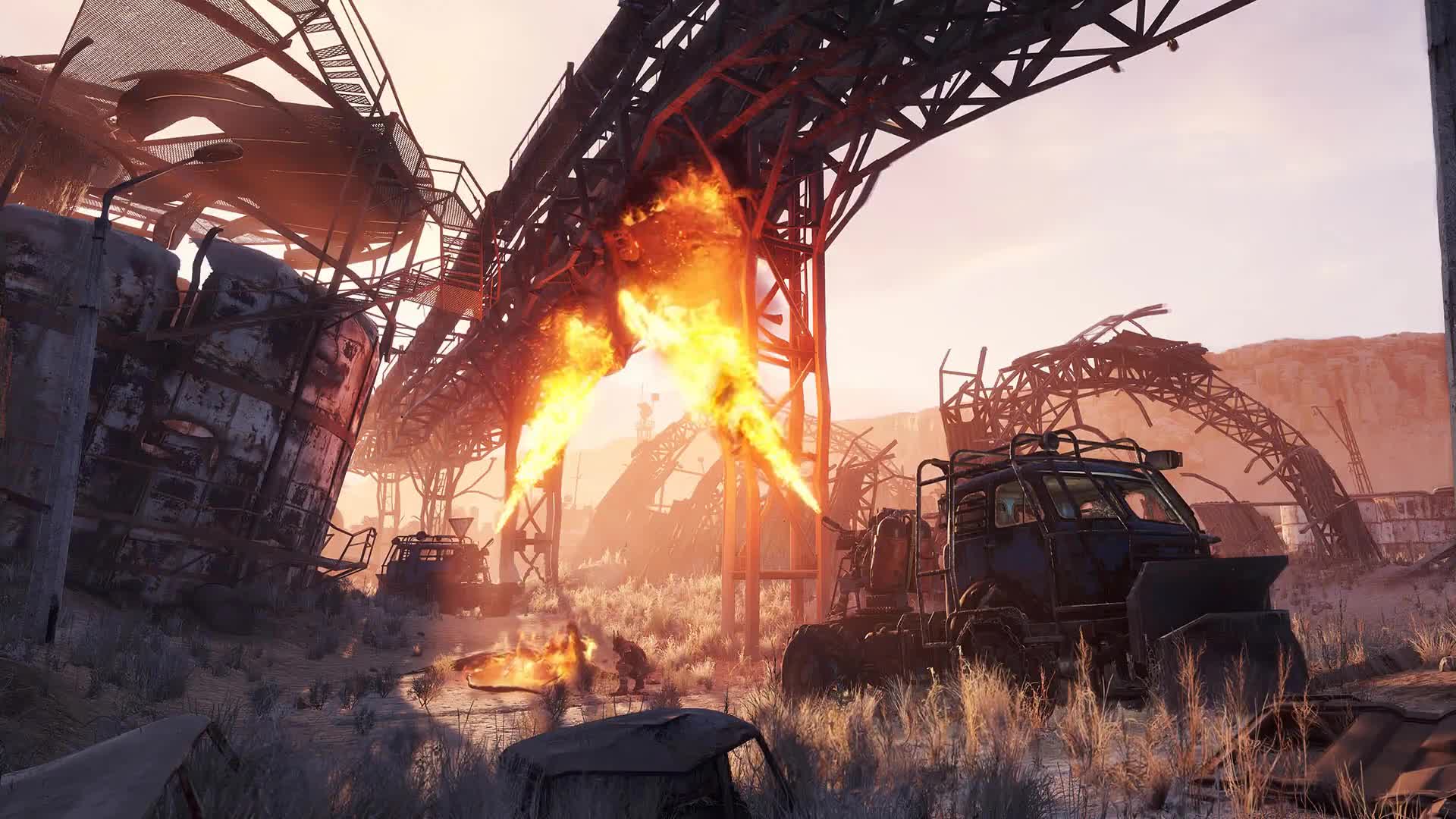 Metro Exodus Flame The Caspian Live Wallpaper
