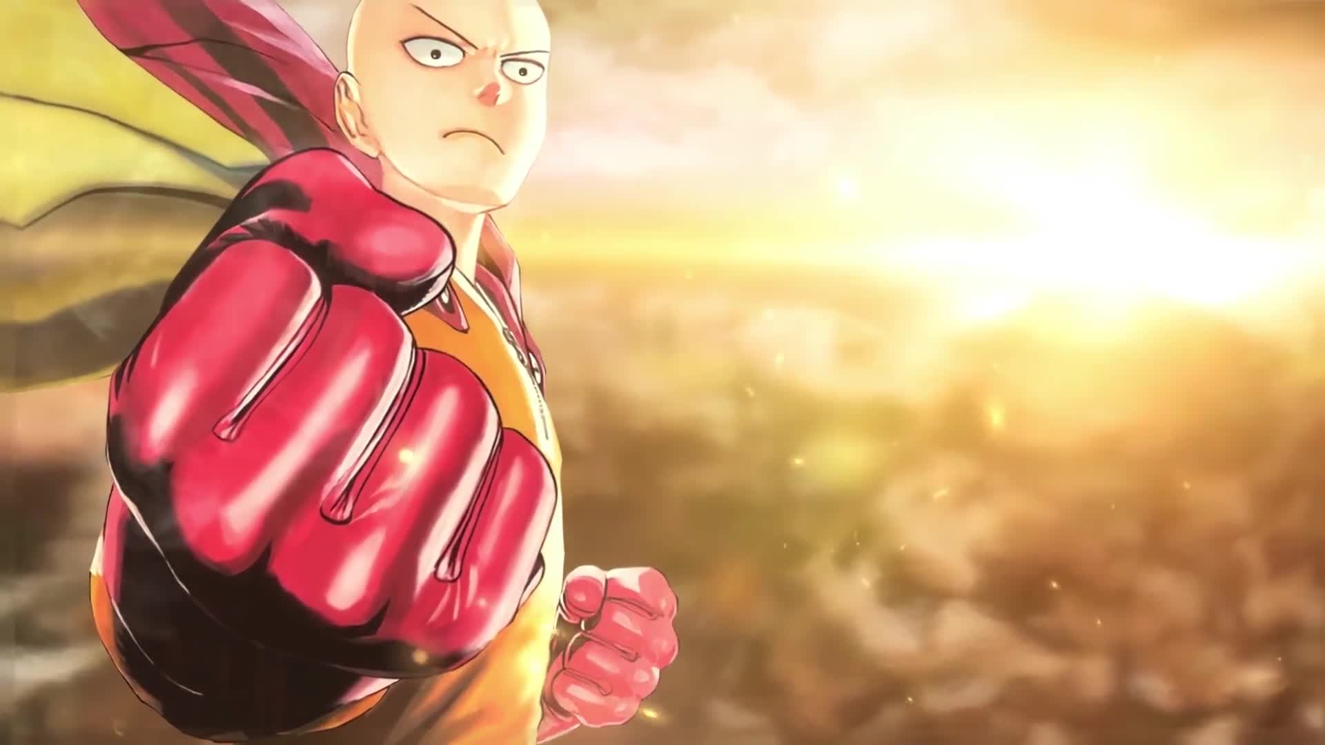 One-Punch Man Shakes His Fist Live Wallpaper