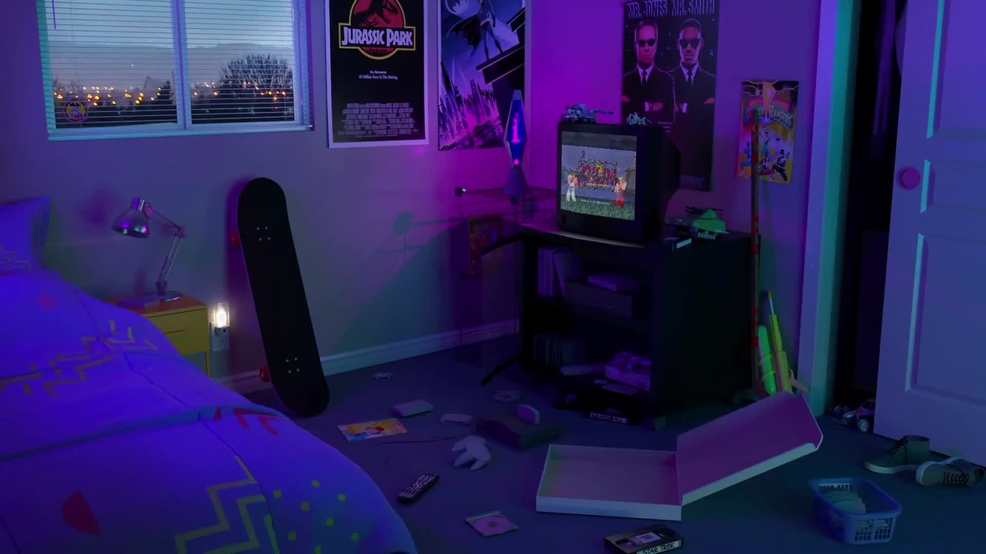 Retro Nostalgic Room, Console Live Wallpaper