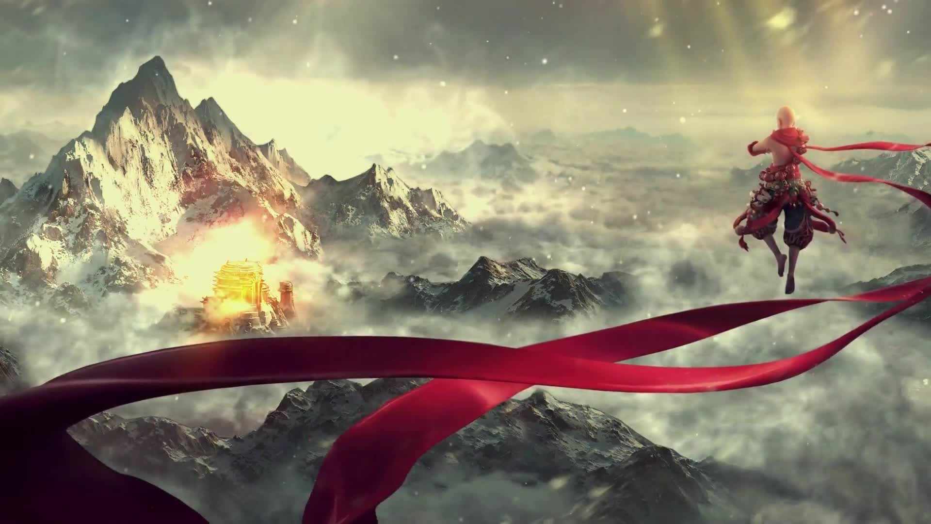 Witcher with Sword, Storm, Flames Live Wallpaper