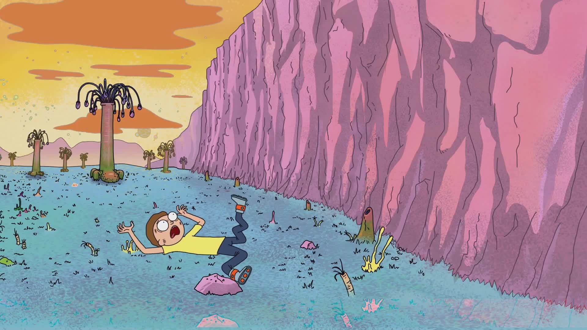Morty Scream in Pain Live Wallpaper