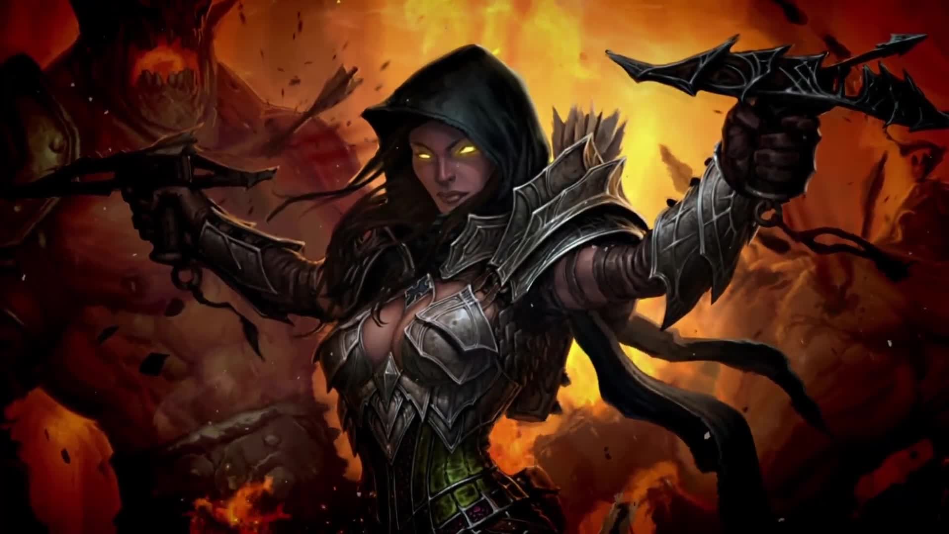 Demon Hunter Diablo III Game Live Wallpaper