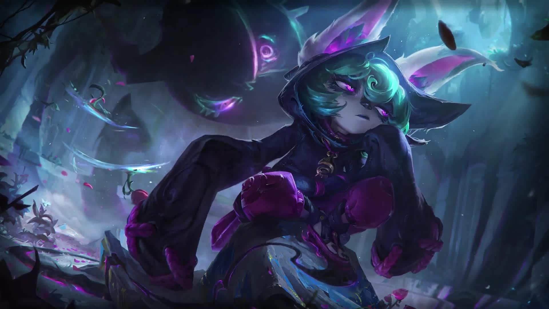 Vex Gloomy Mage, League Of Legends Game Live Wallpaper