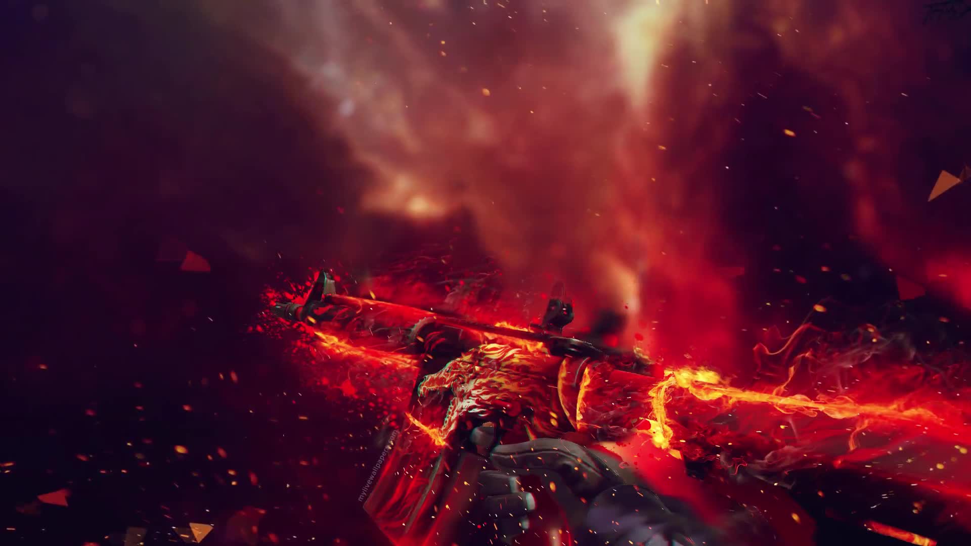 CSGO Game Rifle Abstract Live Wallpaper