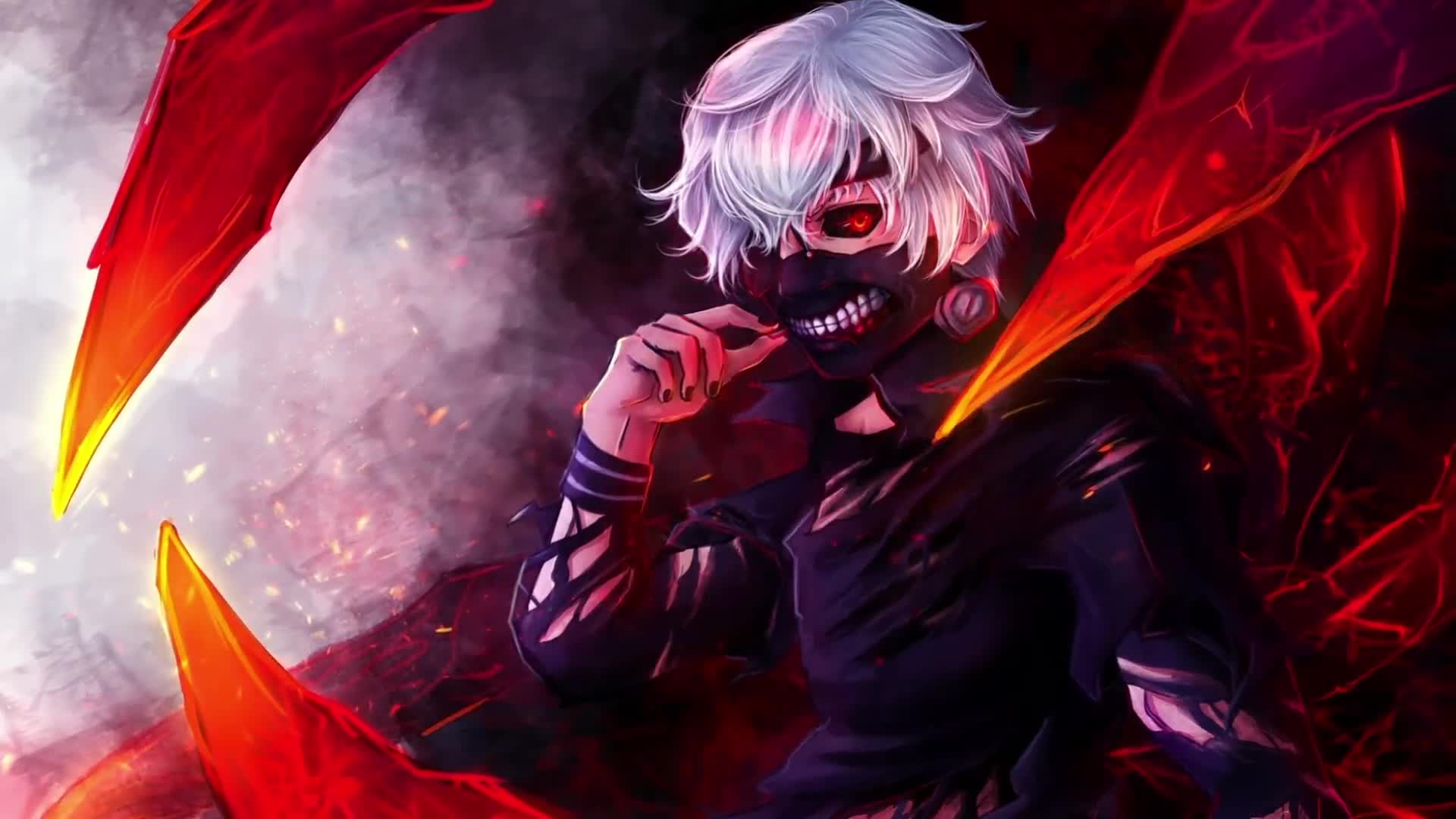 Ken Kaneki Tokyo Ghoul, Red Eyes, Anime Live Wallpaper