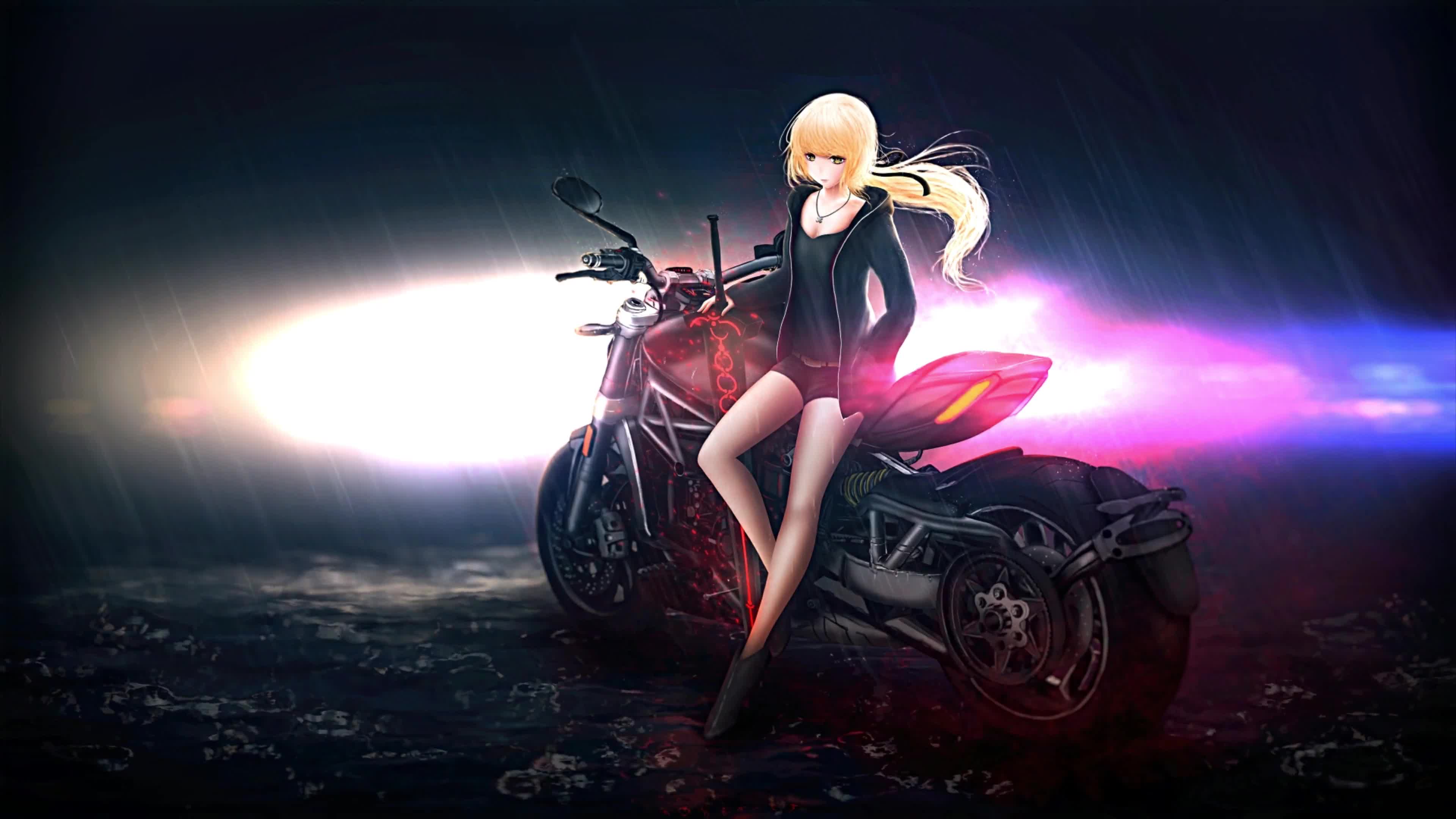 Saber Motored Cuirassier, Fate Zero, Bike Live Wallpaper