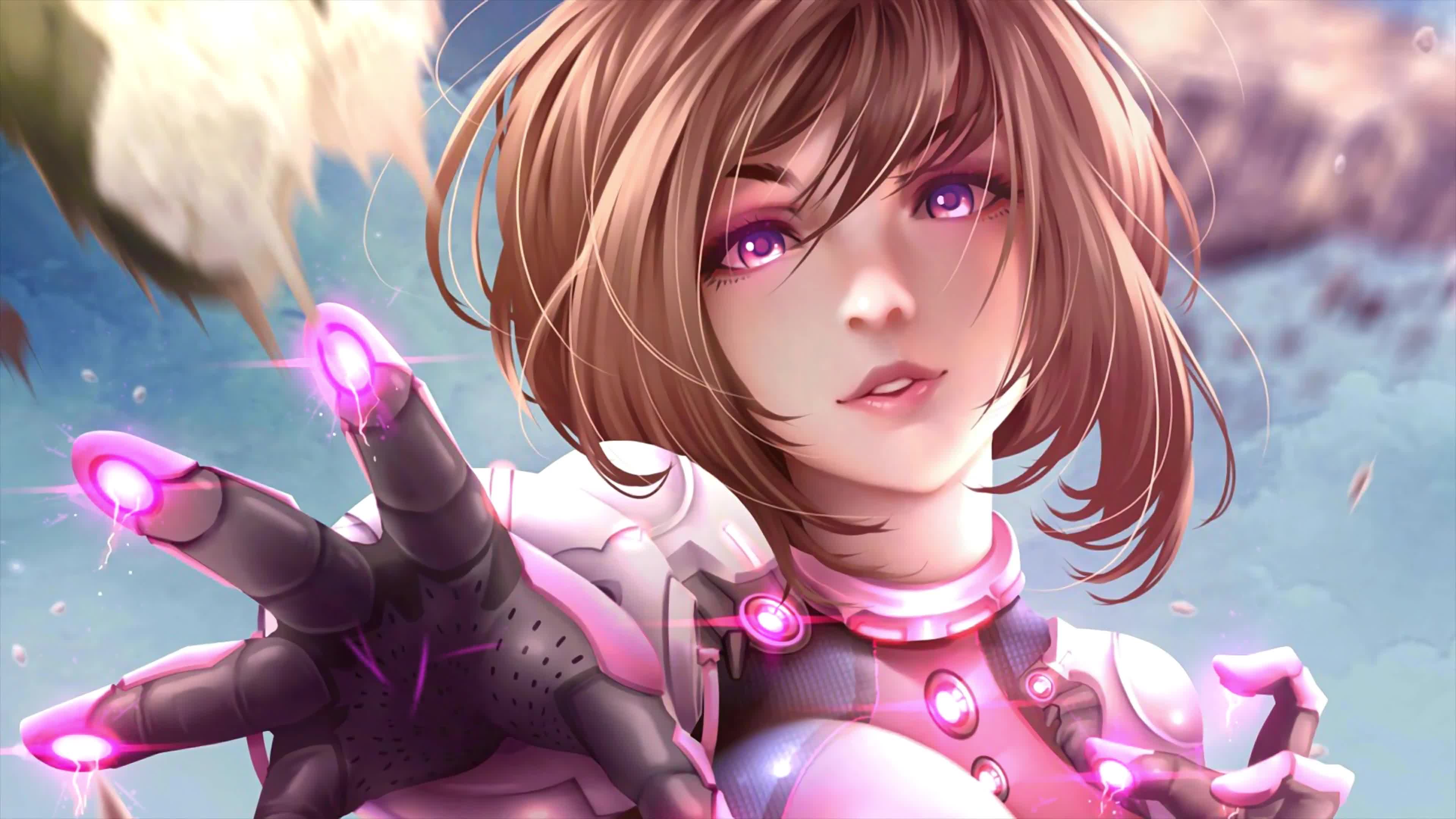 Cute and Pretty Babe Uraraka Ochako My Hero Academia Anime at 4K Live Wallpaper