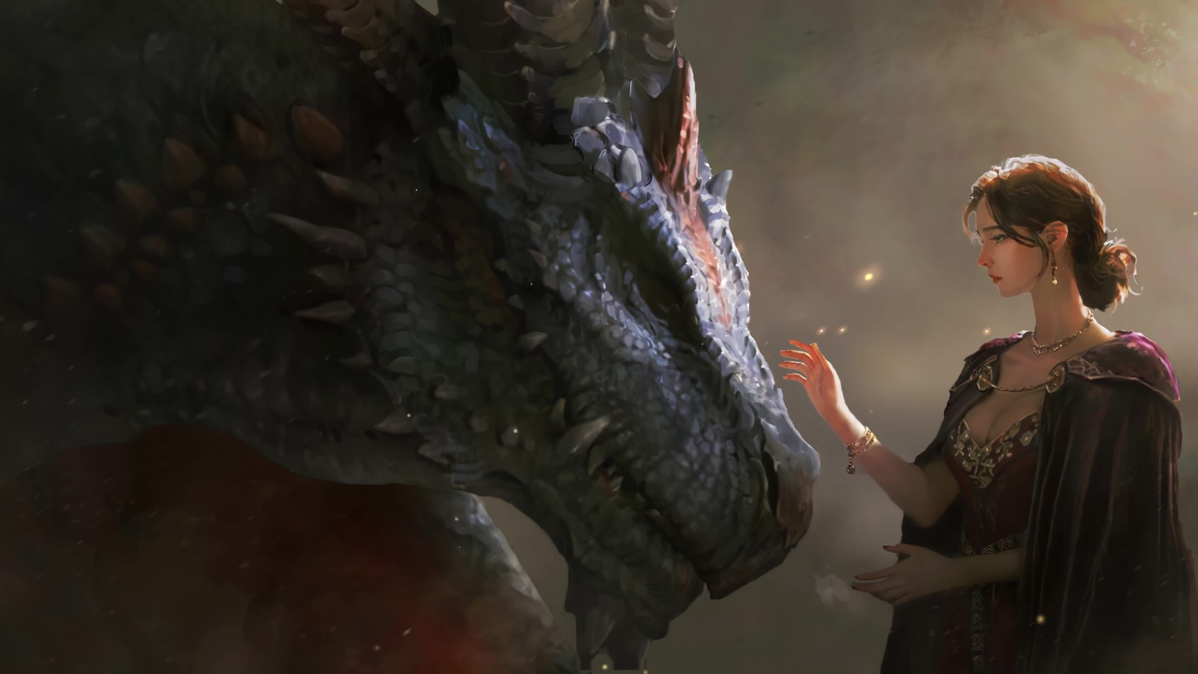 Dragon Mistress Fantasy 4K Live Wallpaper