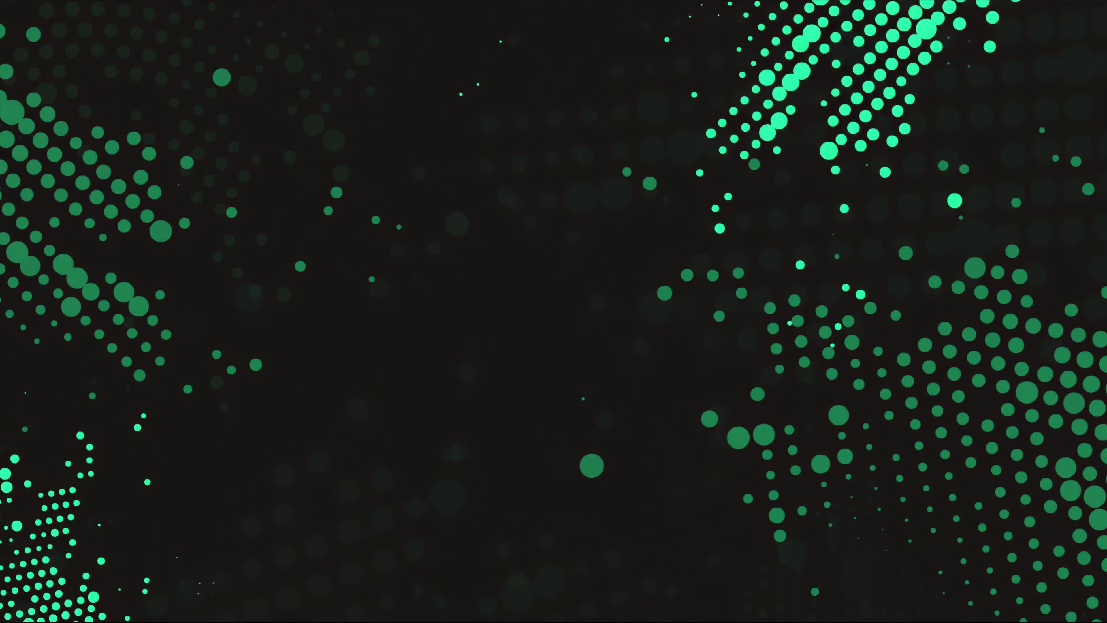 Abstract Dark Green Dots 4K Live Wallpaper