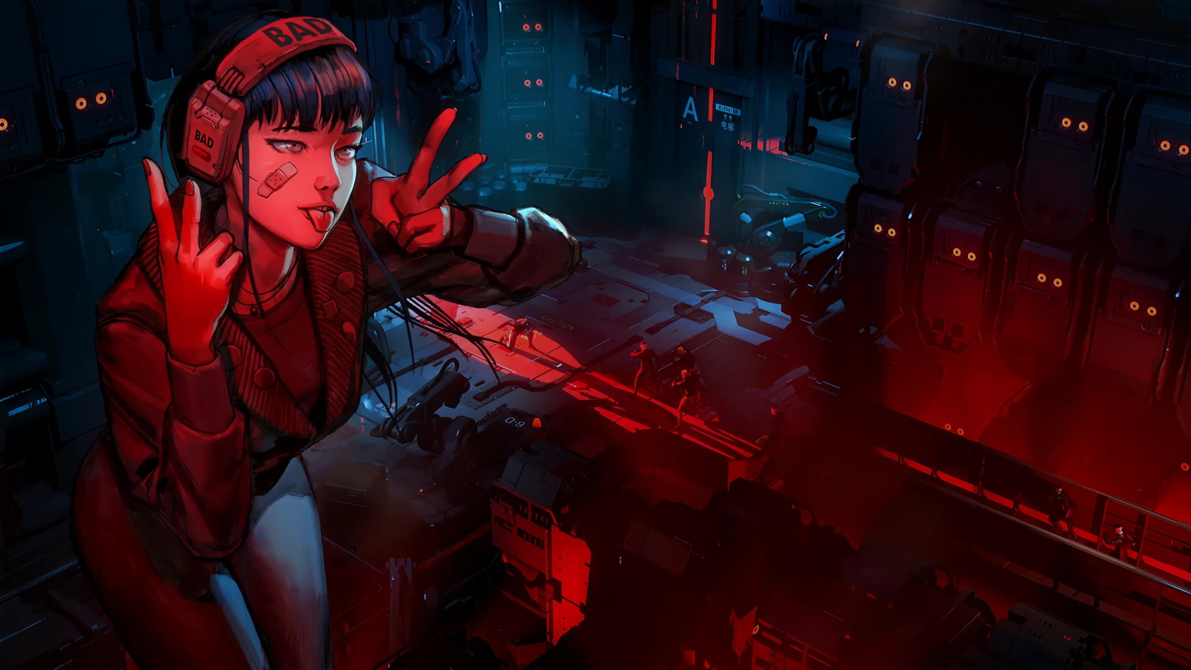 Her Ruiner Cyberpunk Style Game 4K Live Wallpaper