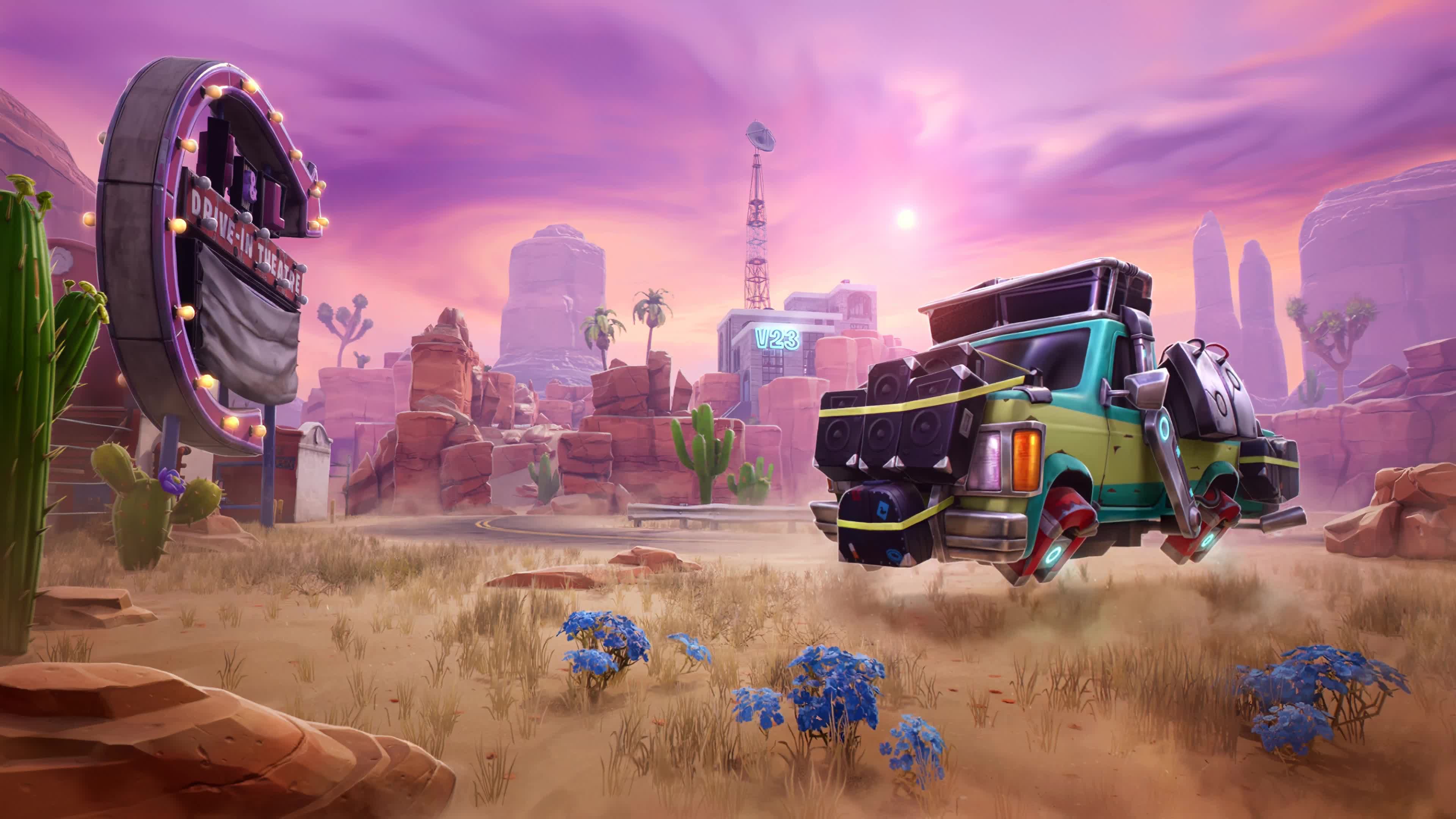 Fortnite Hit The Road, Soaring Truck 4K Live Wallpaper