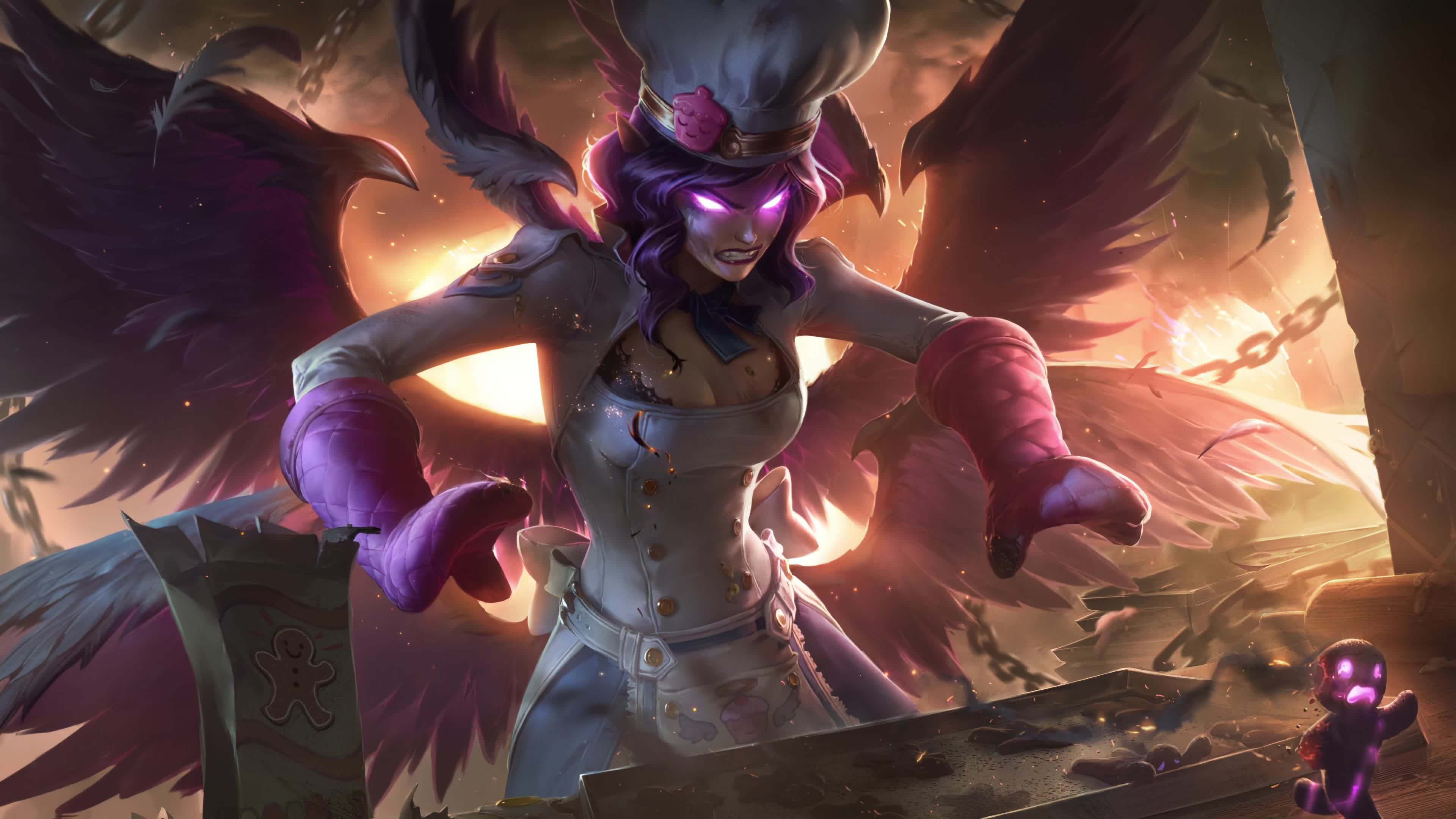 Sinful Succulence Morgana, League Of Legends 4K Live Wallpaper
