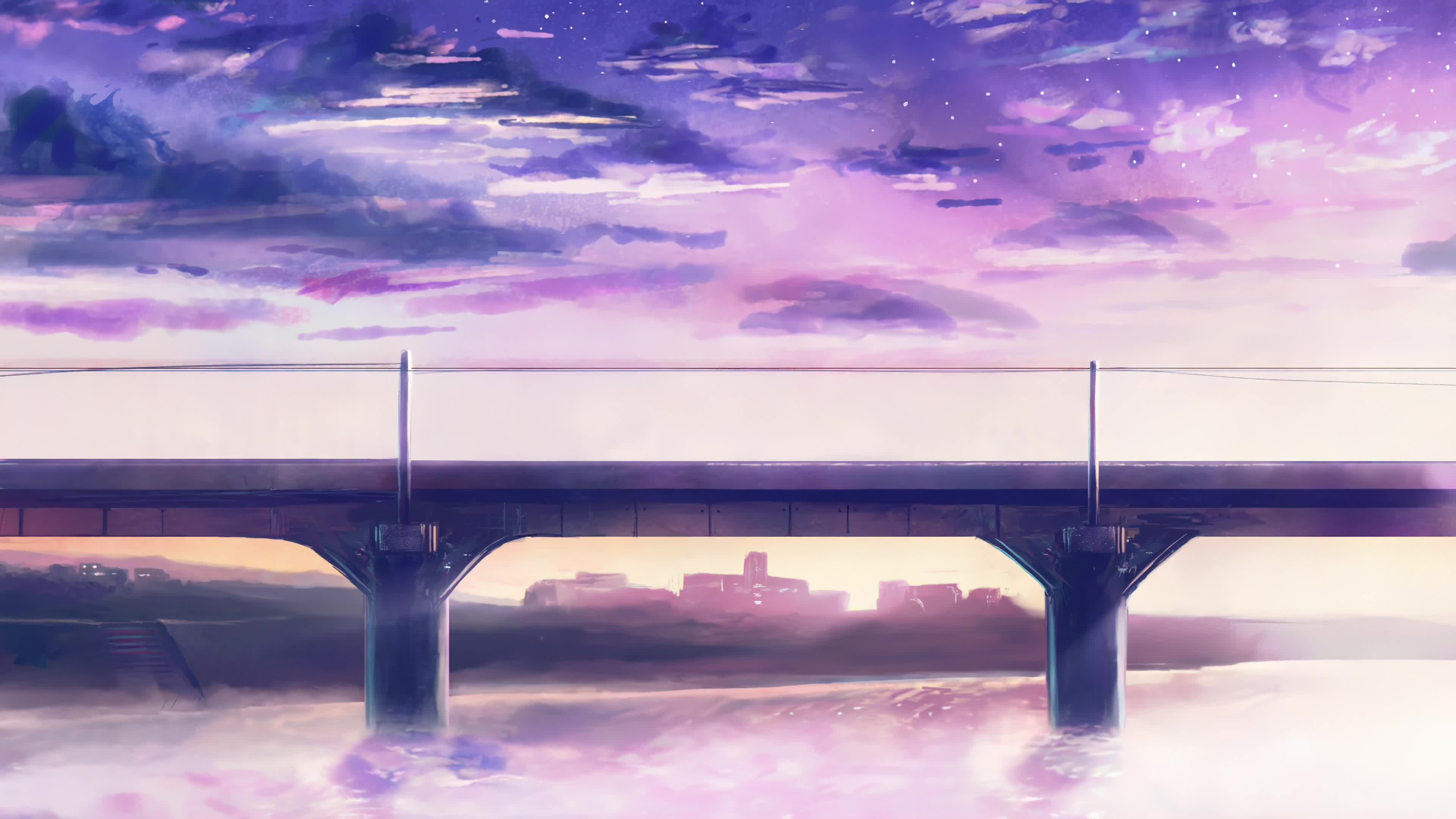 Train On The Brigde Fantasy 4K Live Wallpaper
