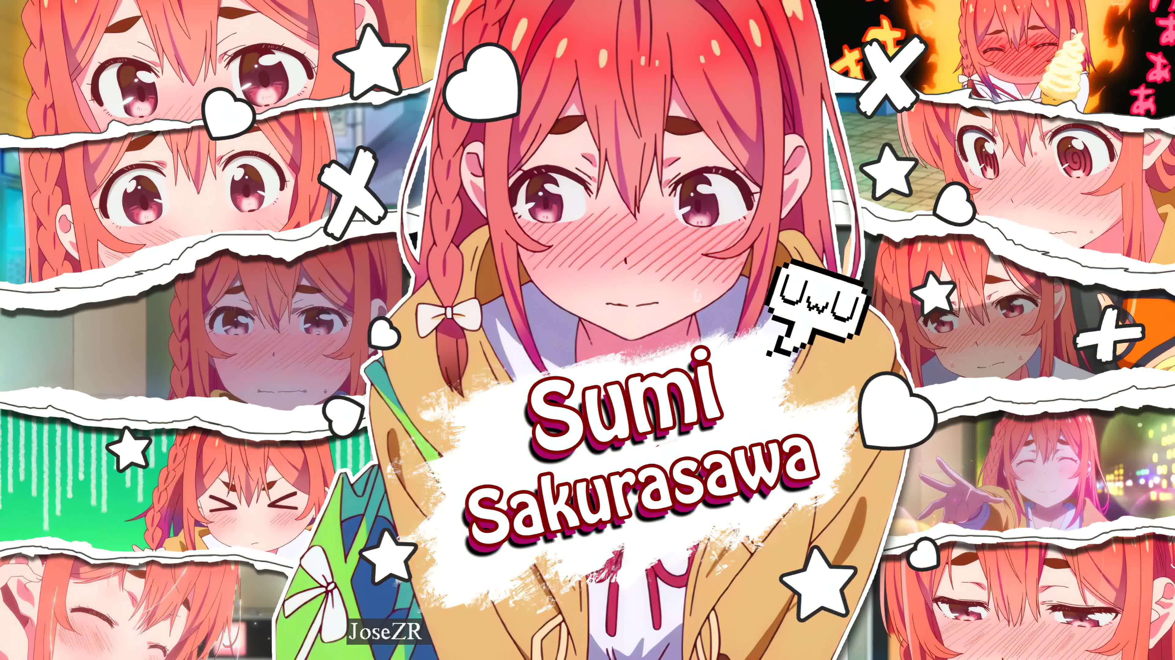 Sumi Sakurasawa, Blush, Rent a Girlfriend, Kanojo Okarishimasu 4K Live Wallpaper