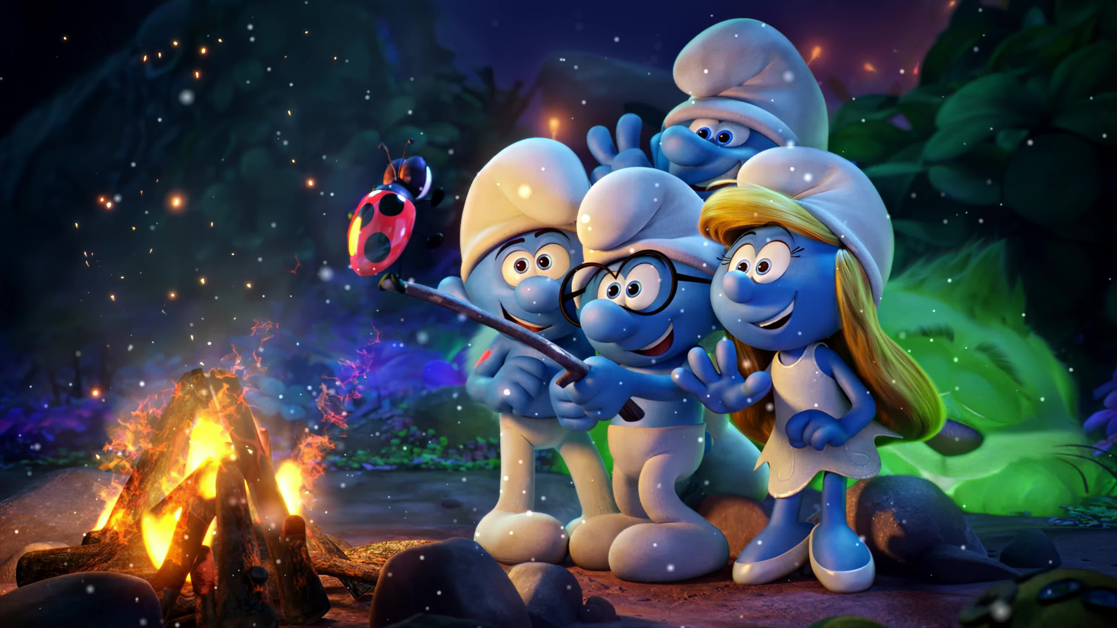The Smurfs Campfire 4K Live Wallpaper