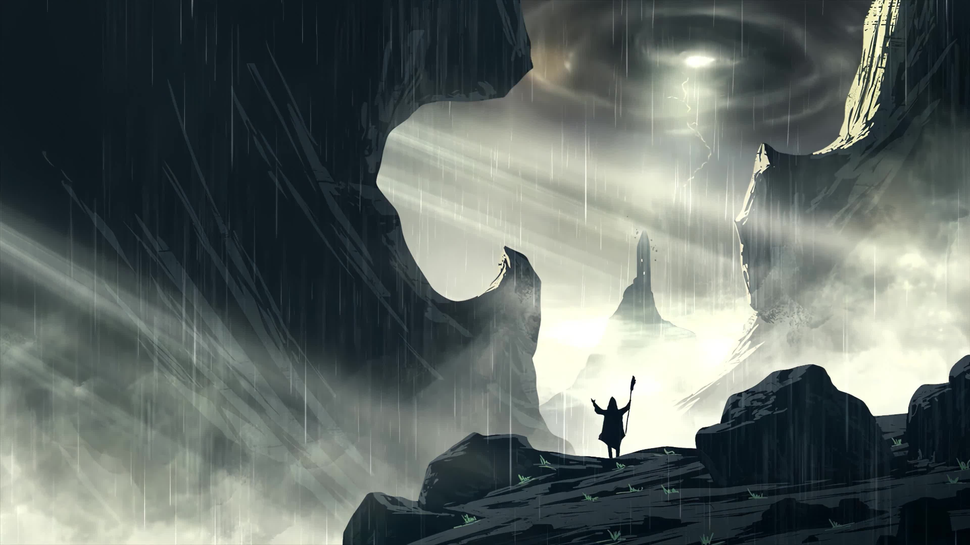 Causing a Storm Fantasy magic World 4K Live Wallpaper